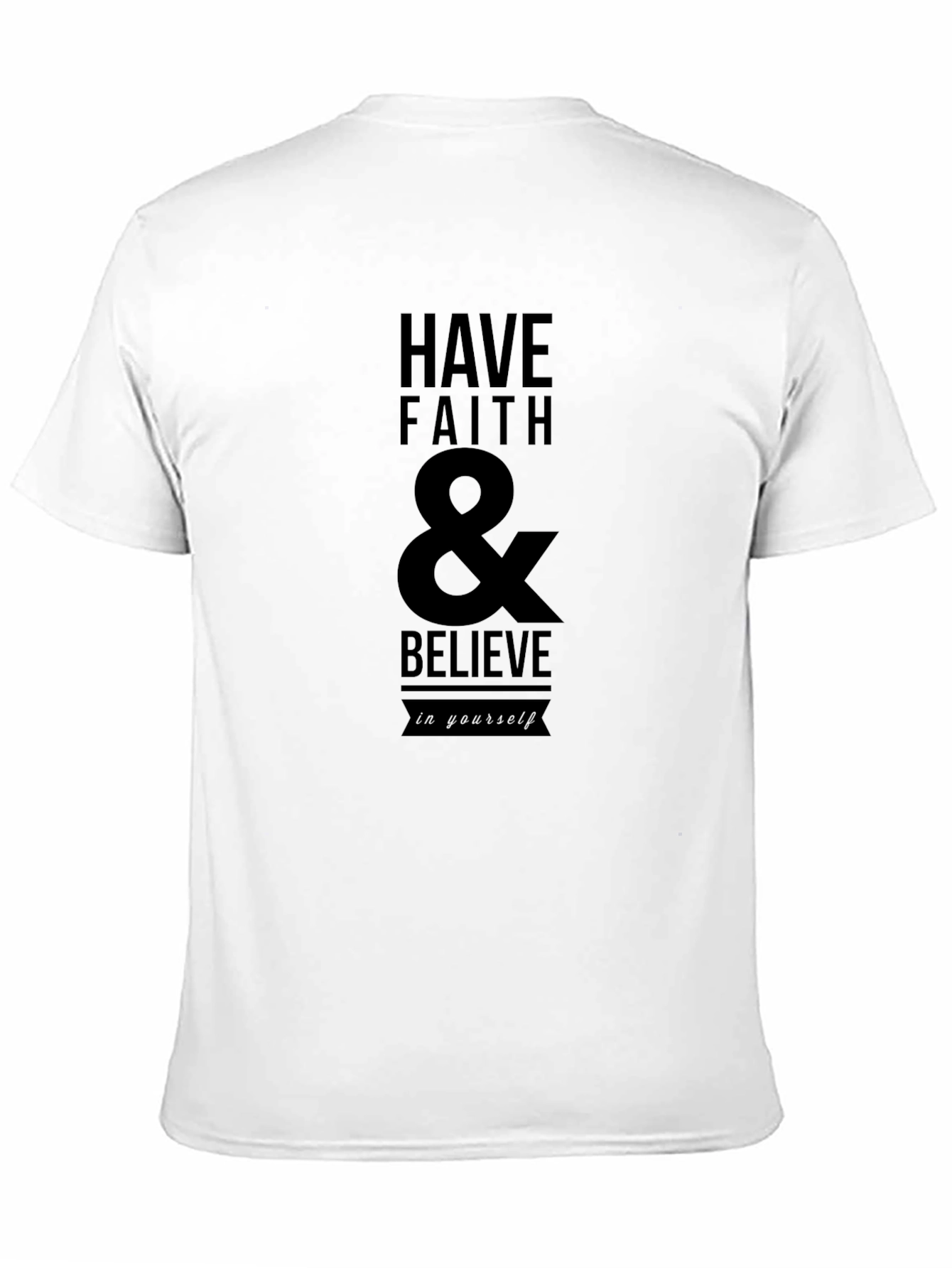 Black Faith & Believe Graphic Tee - Black Cotton Blend view 11