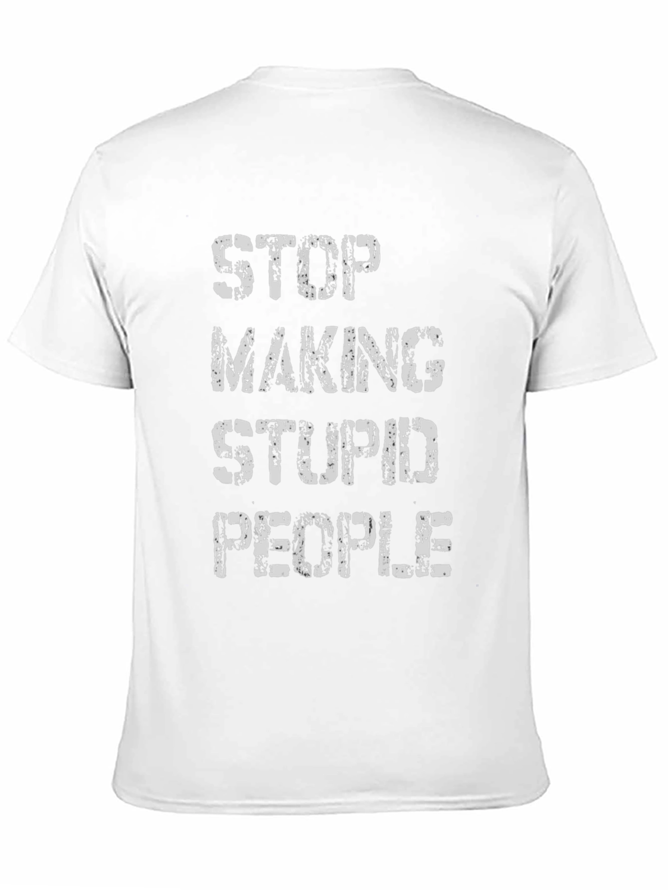 Black Stop Making Stupid People Graphic Tee - Black view 11