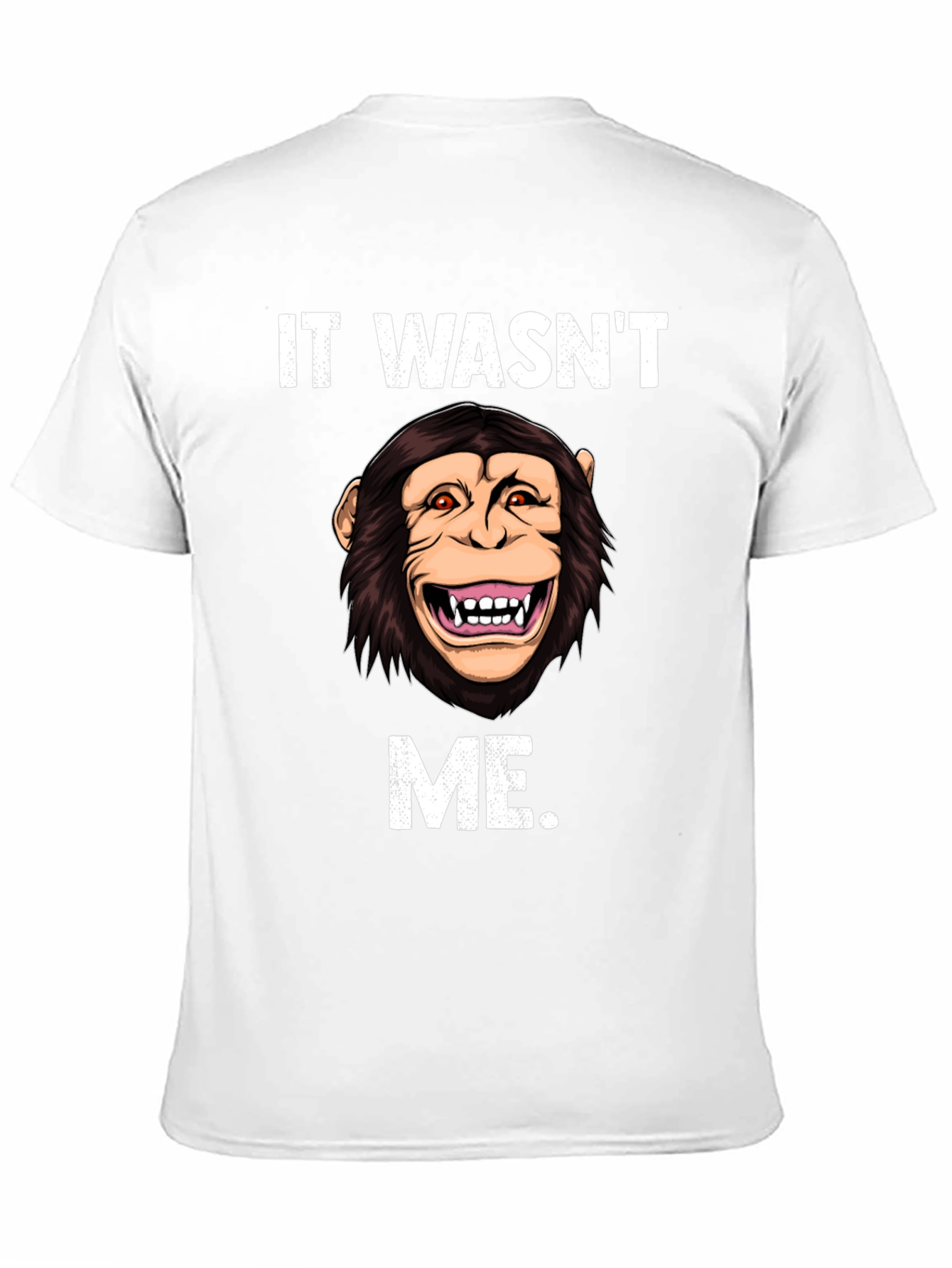 Black Funny Monkey It Wasn't Me T-Shirt view 11