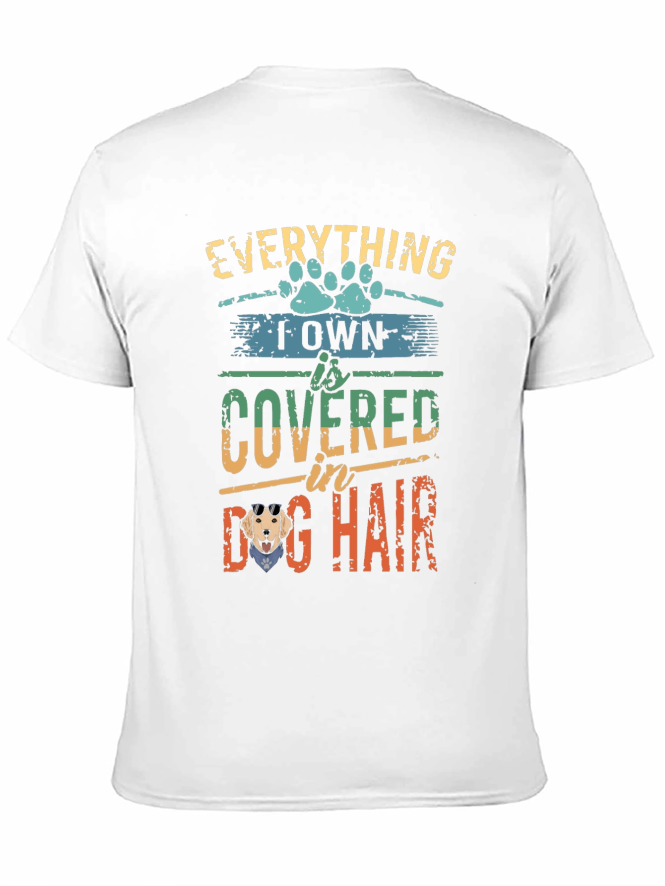 Black Dog Lover T-Shirt: Everything I Own is Covered in Dog Hair view 11