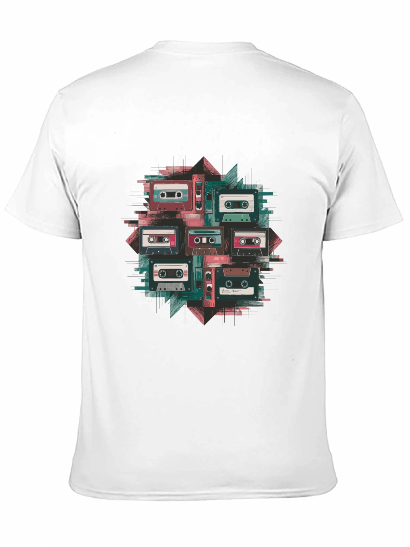 Black Retro Cassette Tape Graphic Tee view 11