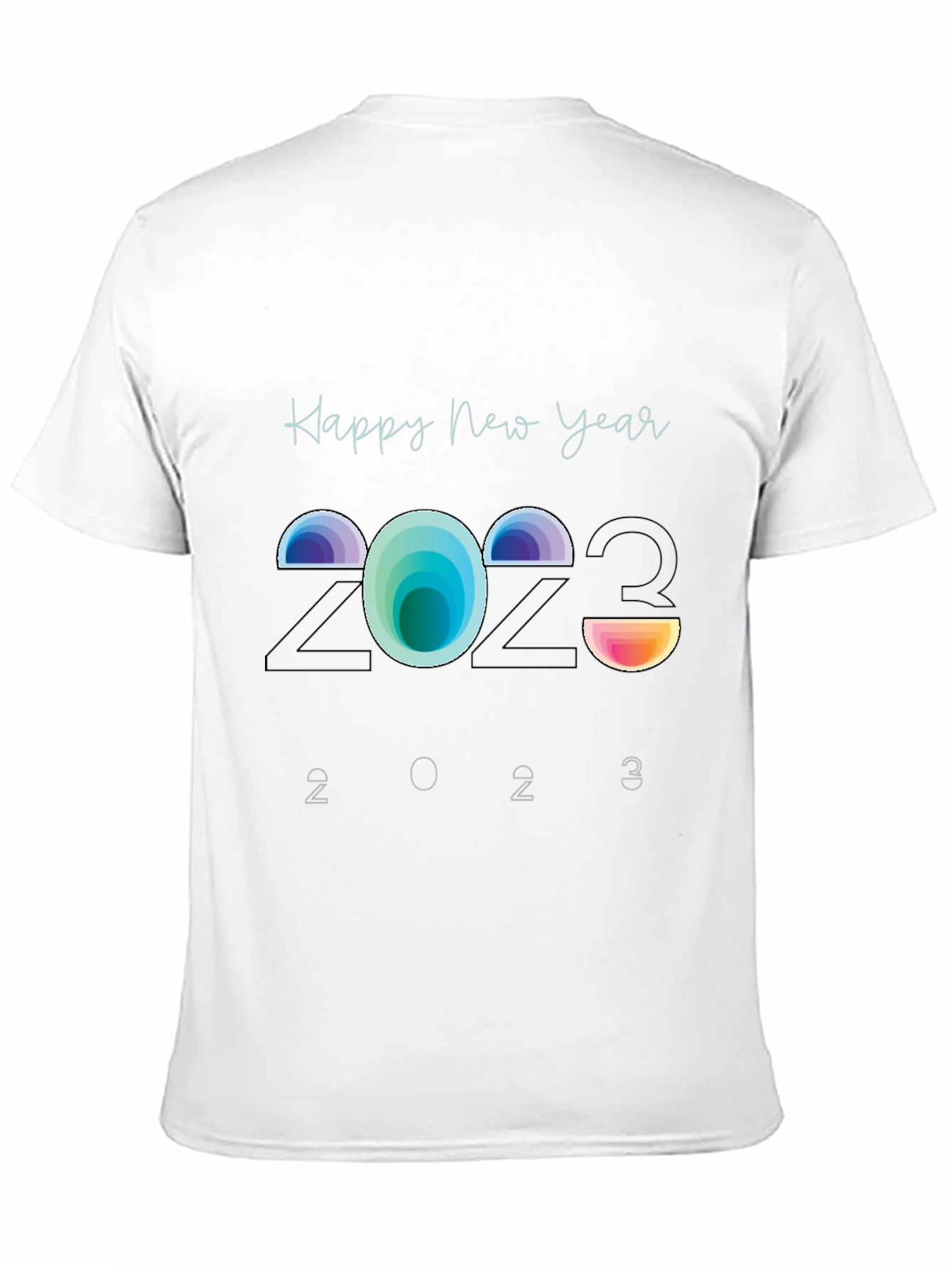 Black Happy New Year 2023 Graphic Tee view 11