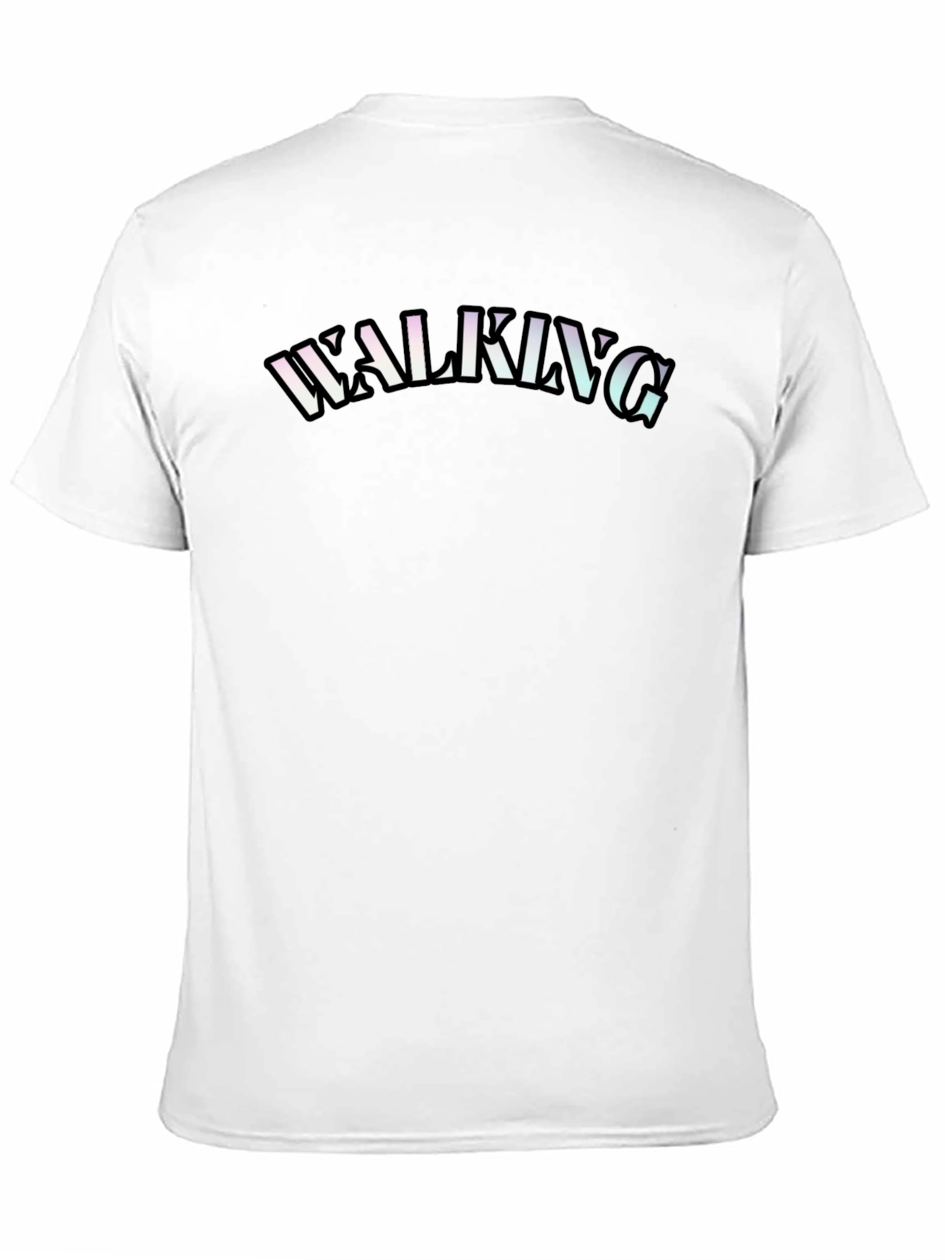 Black Walking Graphic T-Shirt - Casual Comfort view 11