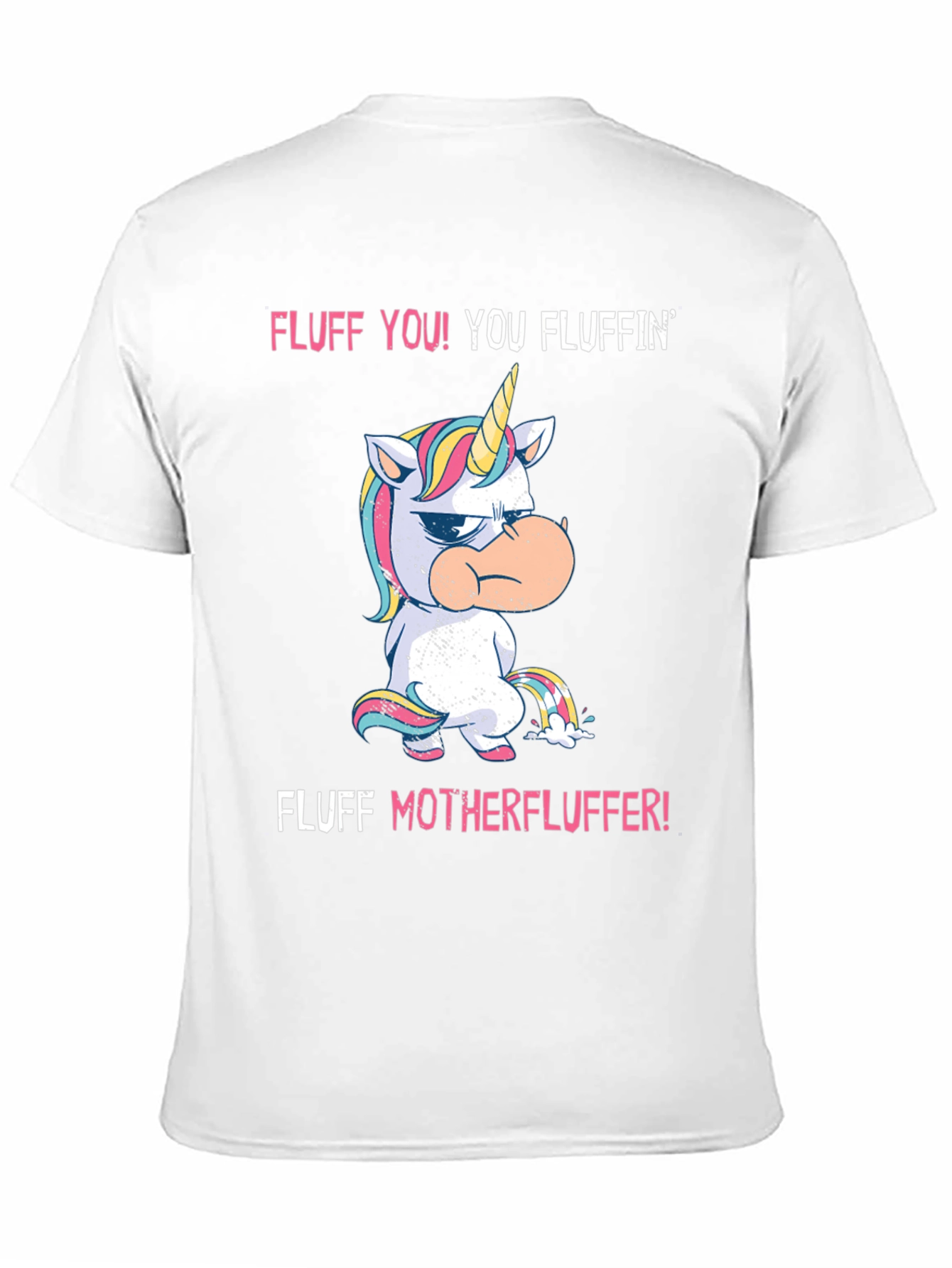 Black Fluff You! Unicorn Graphic Tee - Black Cotton view 11