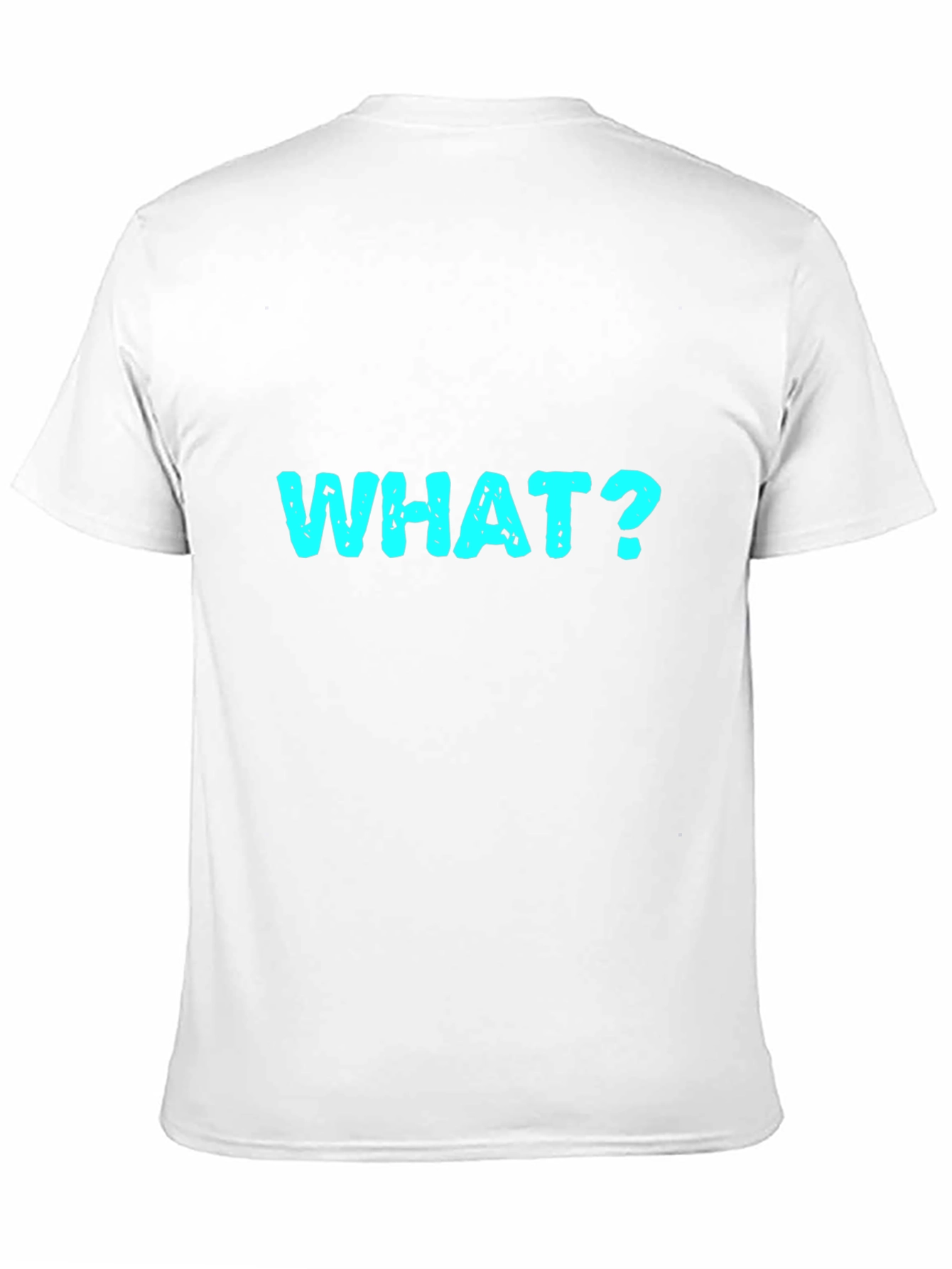 Black Funny 'WHAT?' Graphic T-Shirt - Black view 11