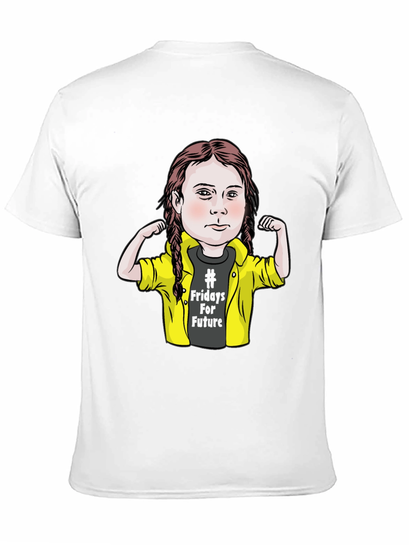Fridays for Future T-Shirt - Greta Thunberg Cartoon Graphic Tee - 11