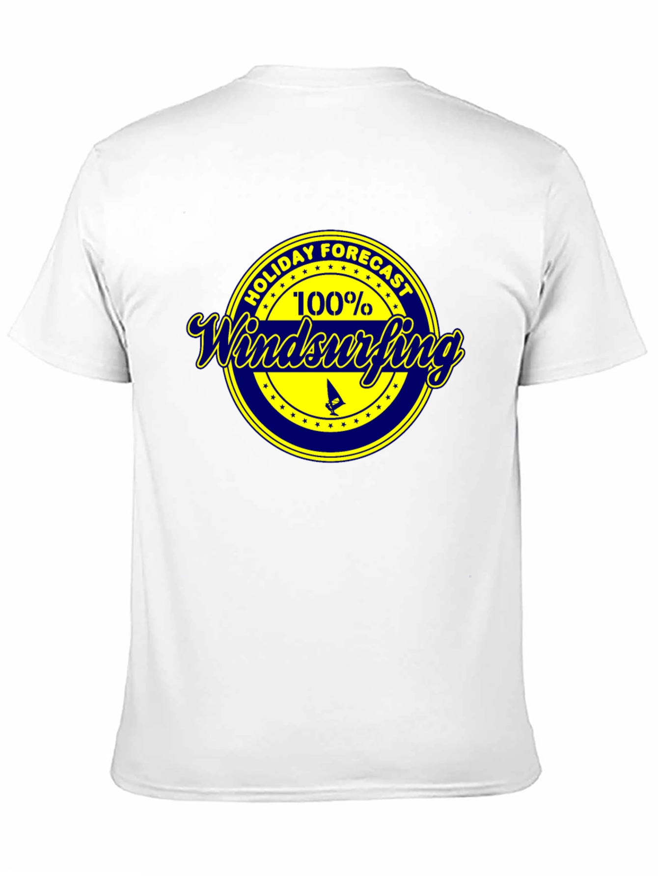 Black Holiday Windsurfing Forecast Tee view 11