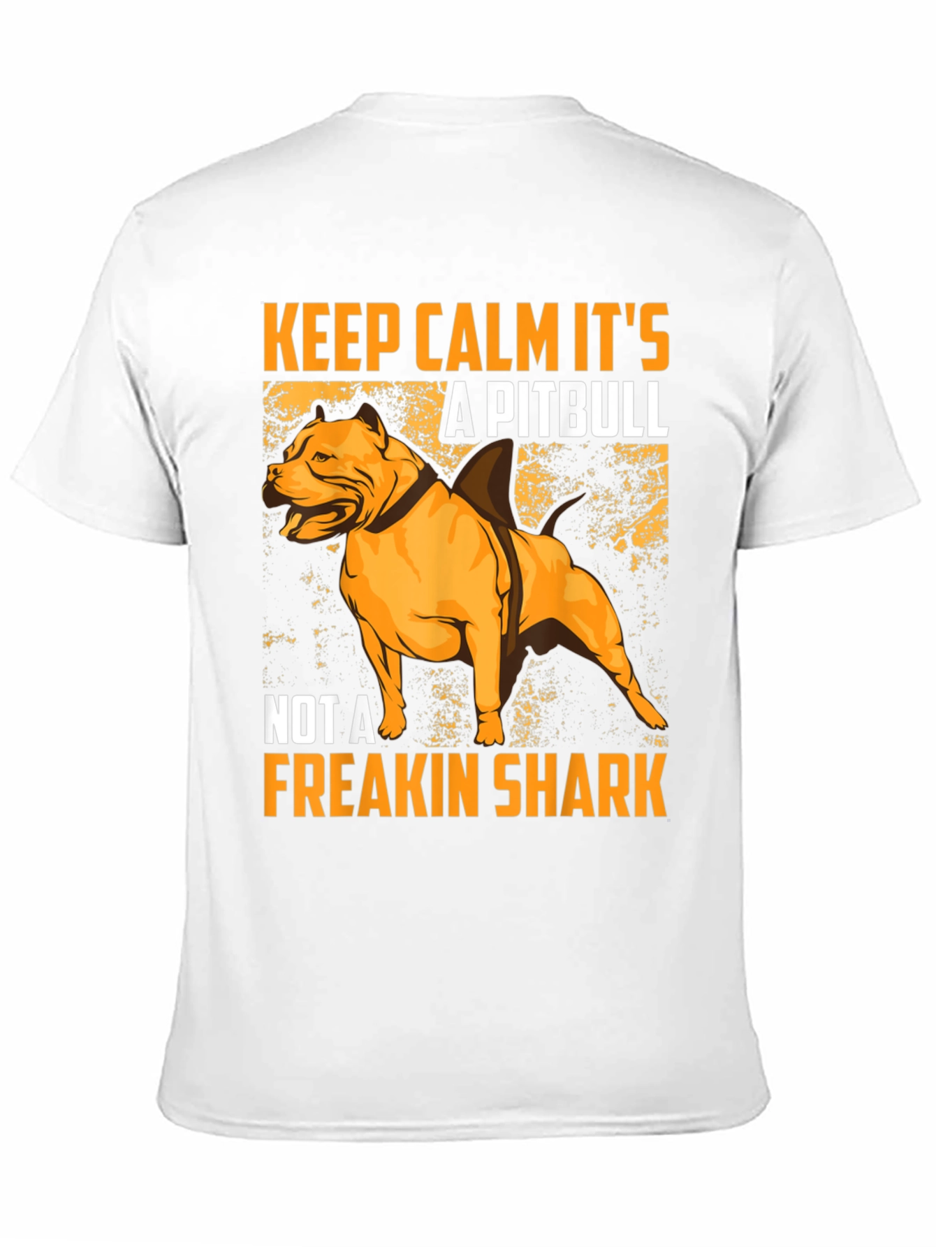 Black Pitbull Shark Humor Graphic T-Shirt view 11