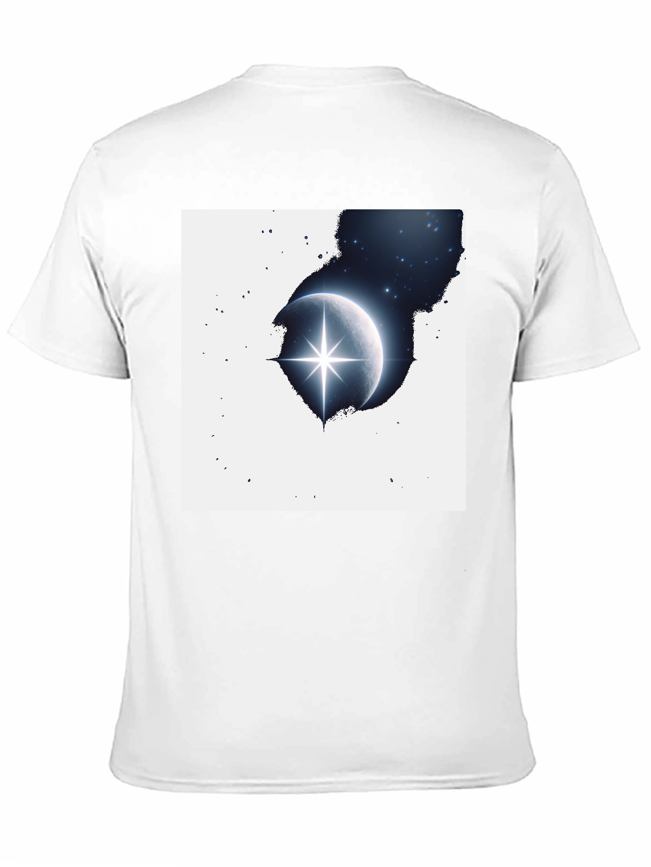 Black Celestial Star T-Shirt - Black Graphic Tee view 11