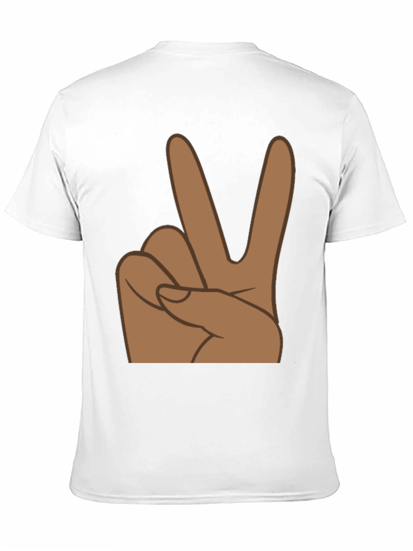 Black Peace Sign Graphic Tee - Black view 11