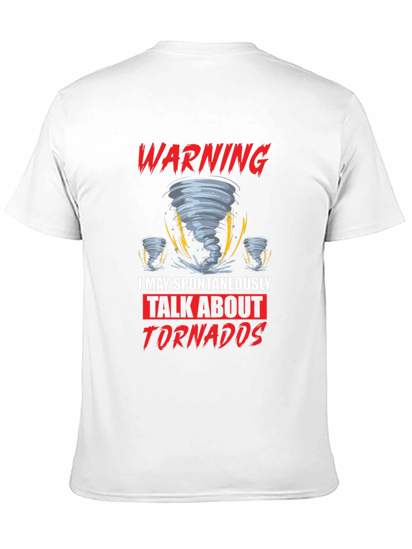 Black Warning Tornadoes T-Shirt view 11