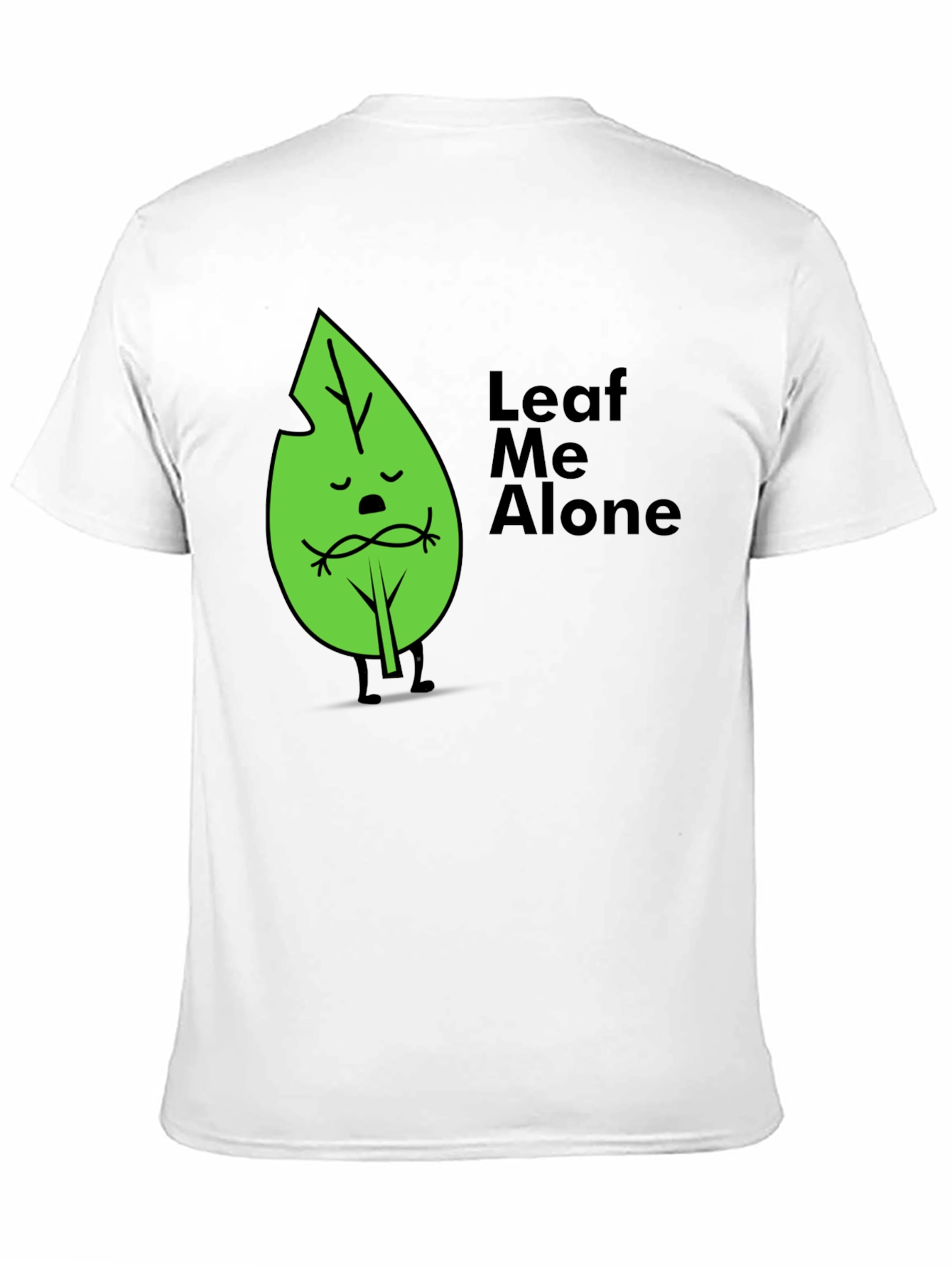 Black Leaf Me Alone Graphic T-Shirt - Soft Cotton Blend view 11
