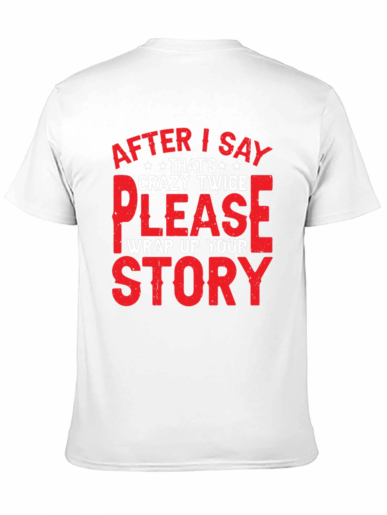 Black Crazy Twice Story Men's Graphic Tee view 11