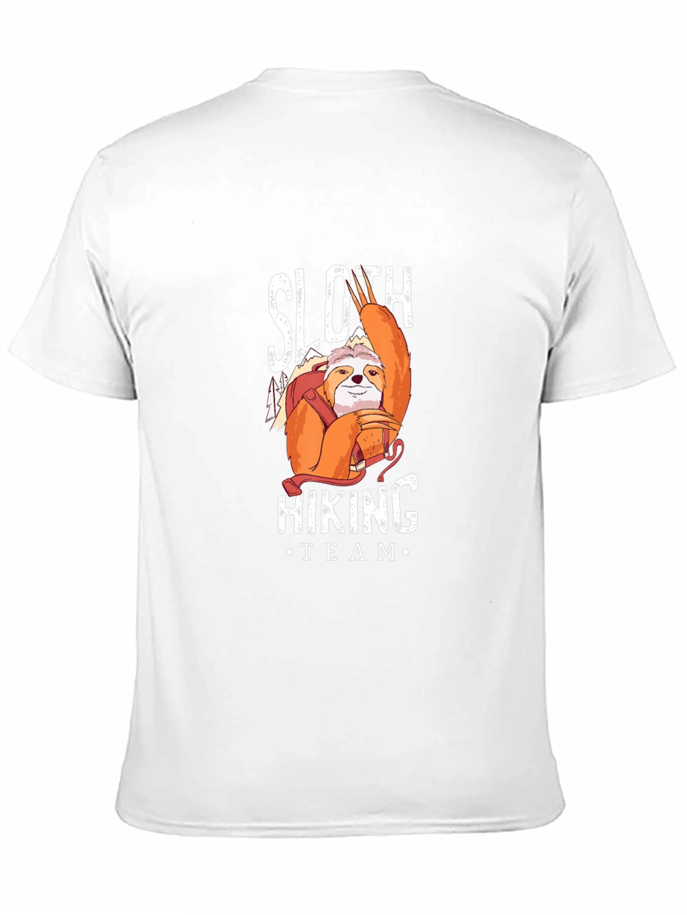 Black Sloth Hiking Team Black T-Shirt view 11