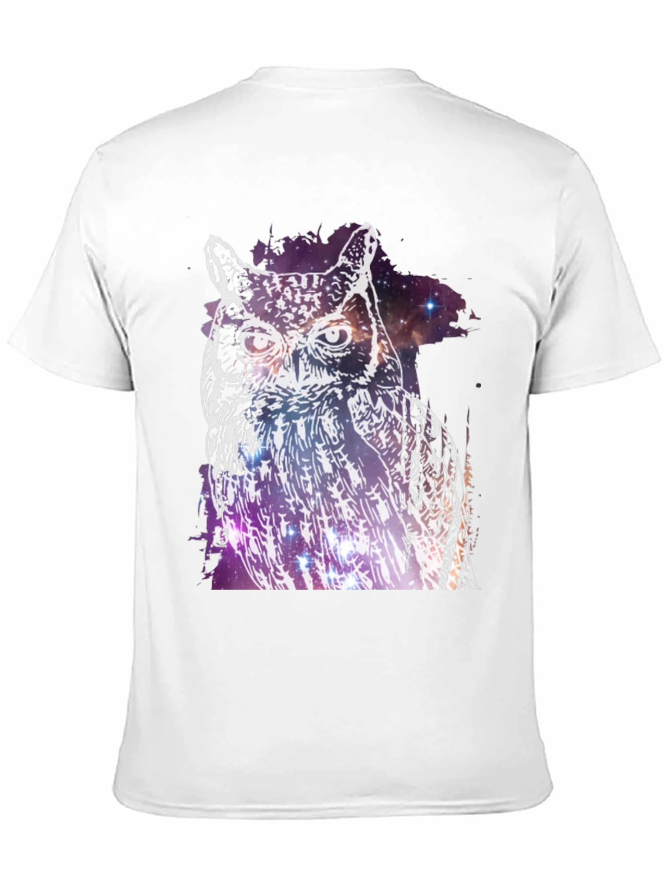 Black Cosmic Owl Graphic Tee - Black view 11