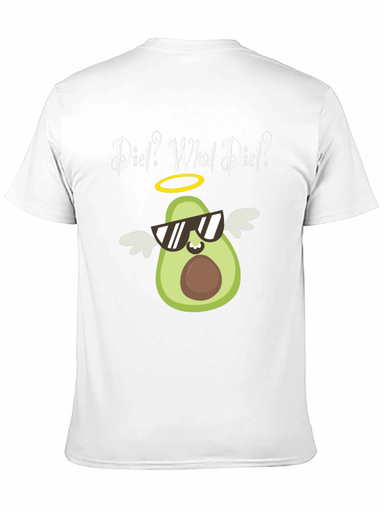 Black Diet? What Diet? Avocado Graphic T-Shirt view 11