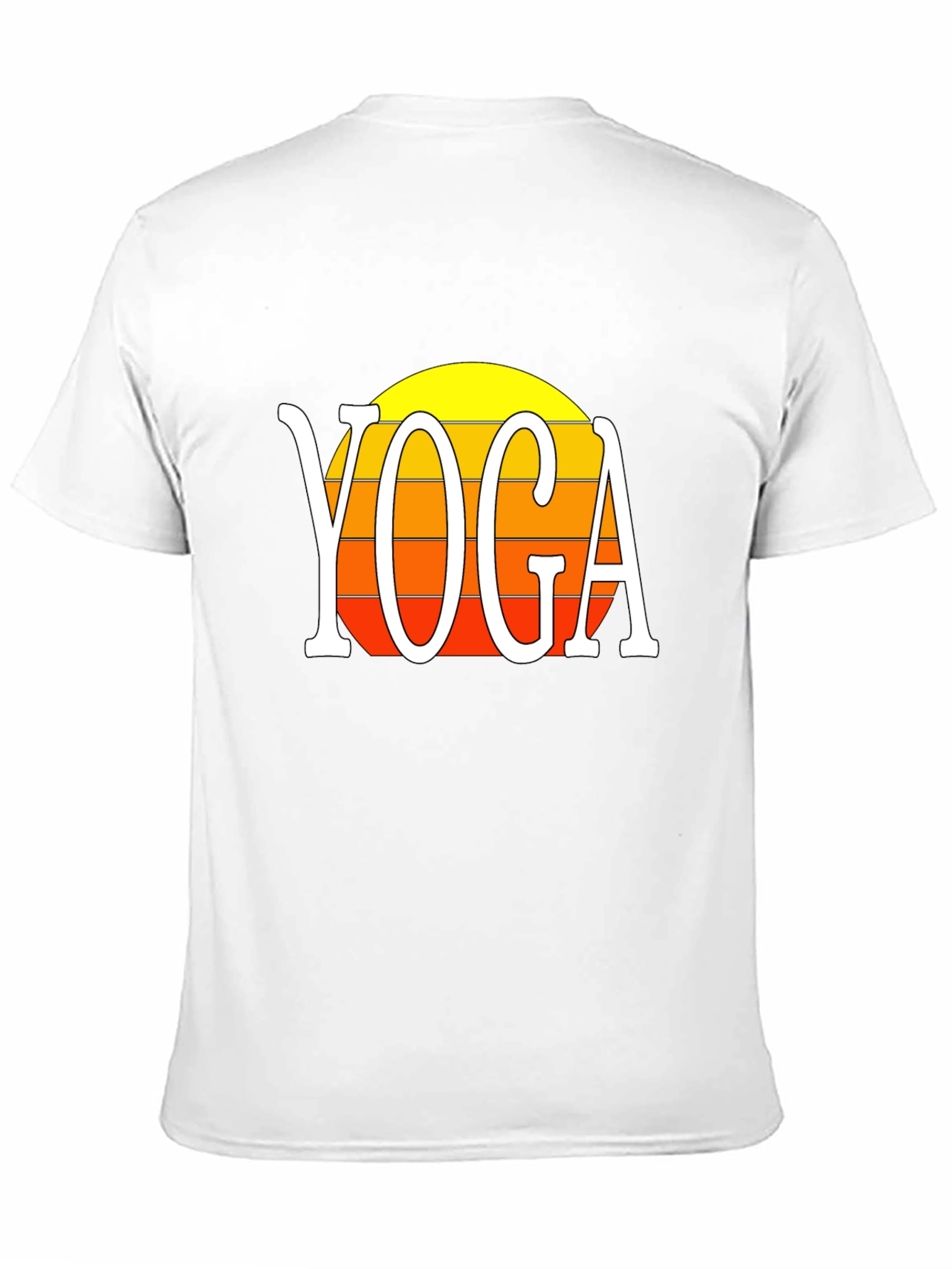 Black Yoga Sunset Graphic Tee - Retro Style Shirt view 11