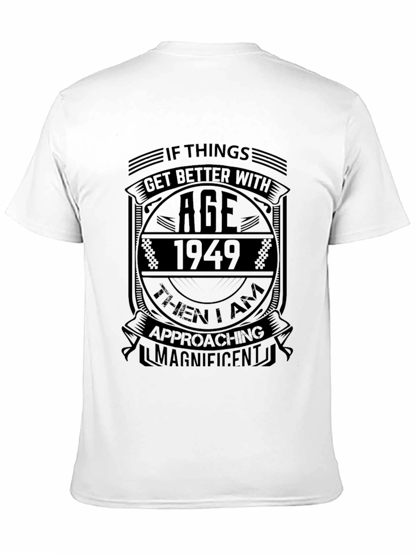 Black Vintage 1949 Ageing T-Shirt view 11