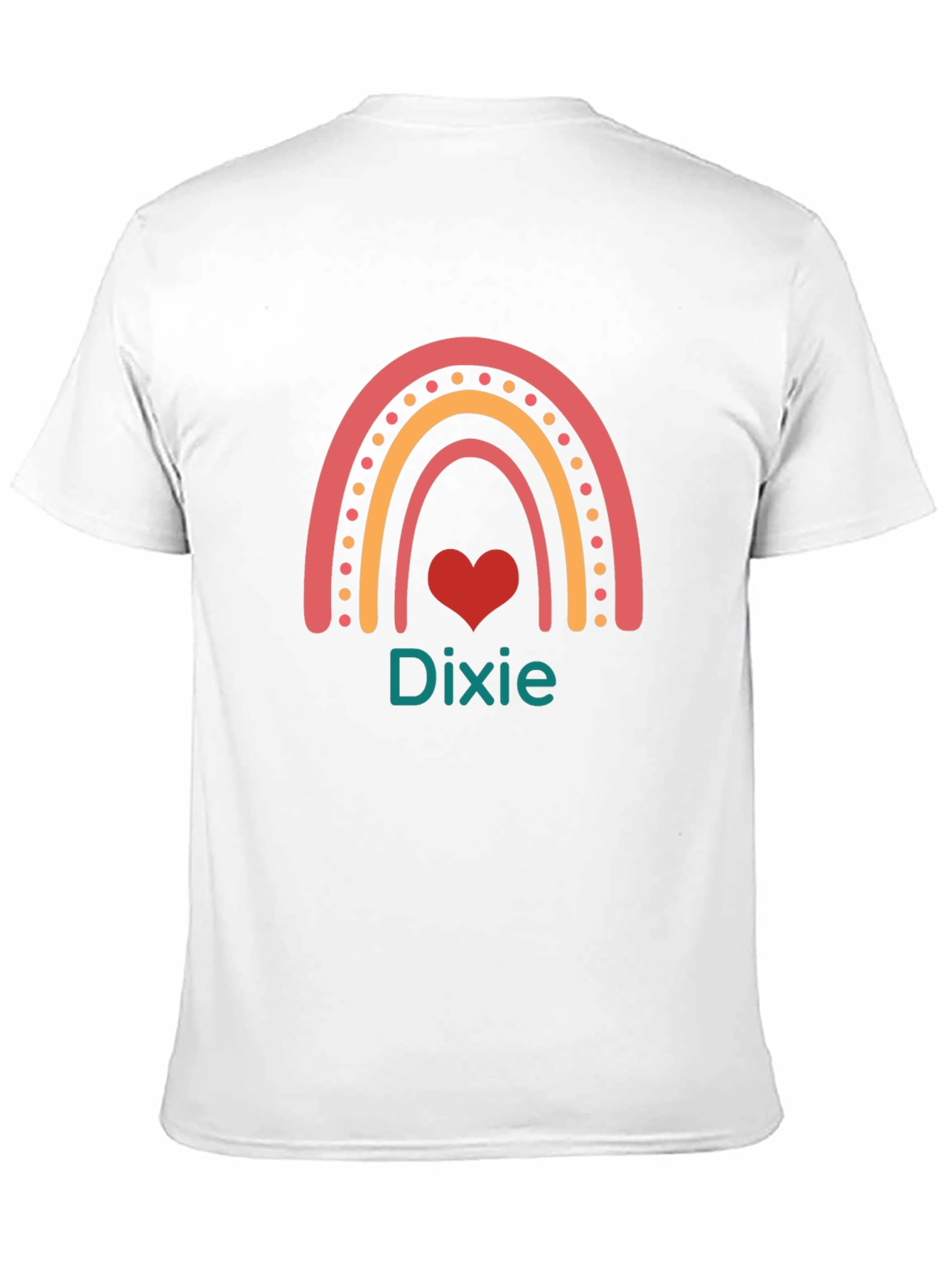 Black Dixie Rainbow Heart Graphic Tee - Unisex view 11