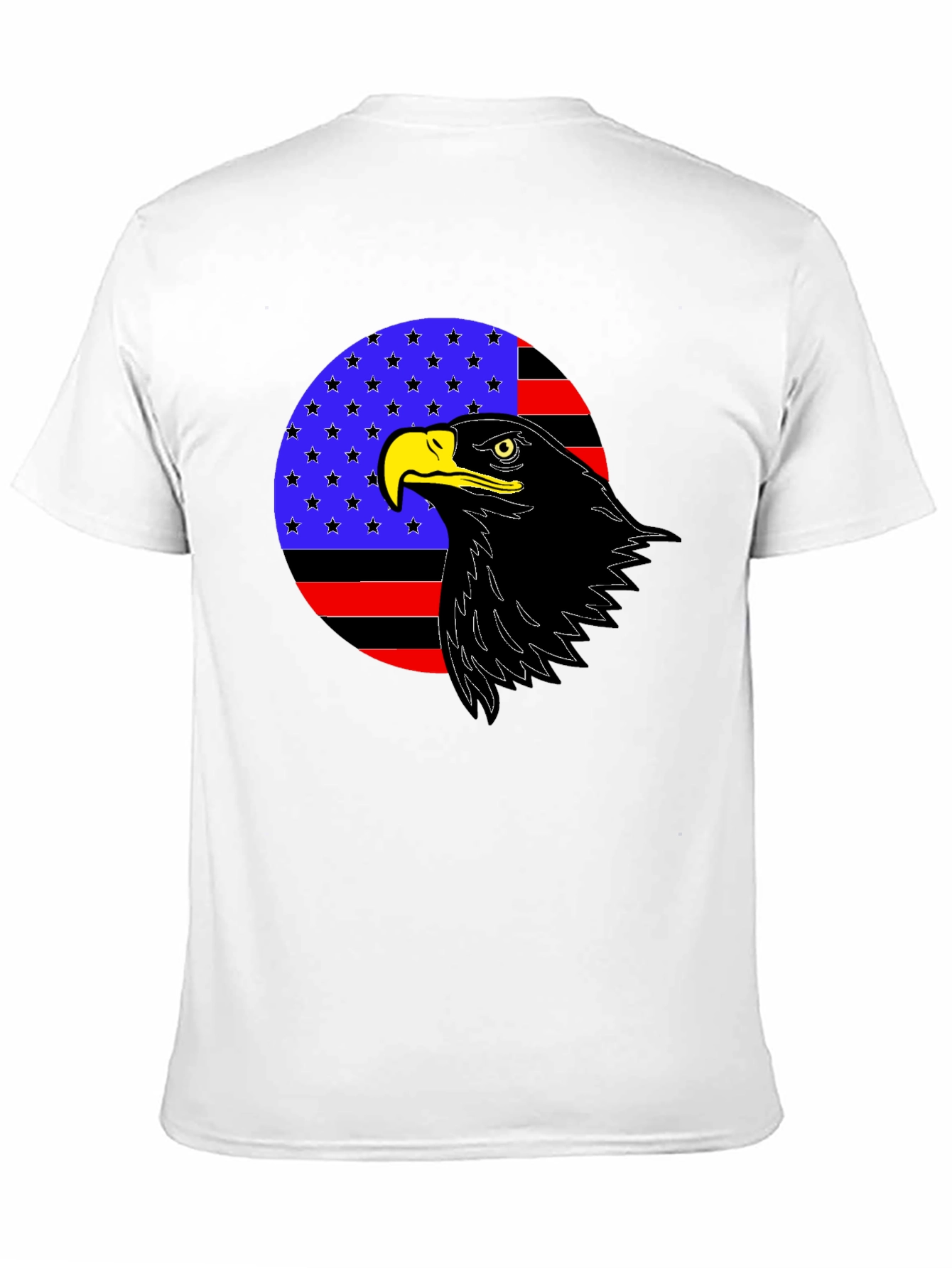 Black American Eagle Patriotic T-Shirt view 11