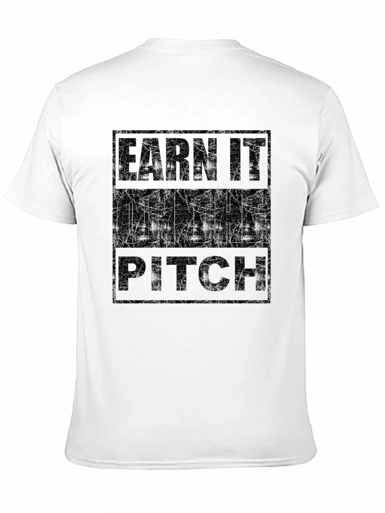 Black Earn It On The Pitch T-Shirt - Black Graphic Tee view 11
