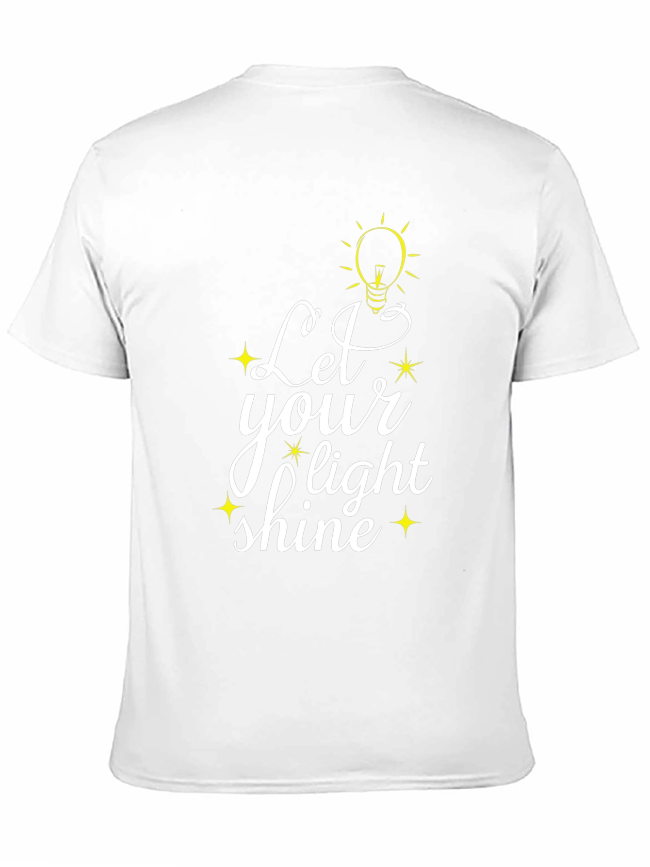 Black Let Your Light Shine Black Graphic T-Shirt view 11