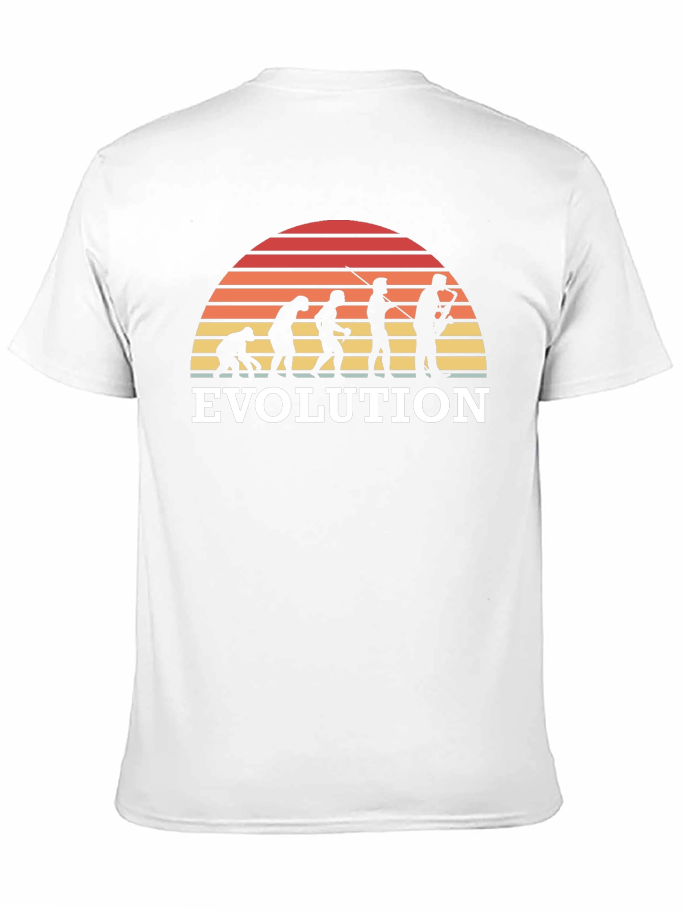Black Evolution Sunset T-Shirt - Humorous Tee for Science & Music Lovers view 11