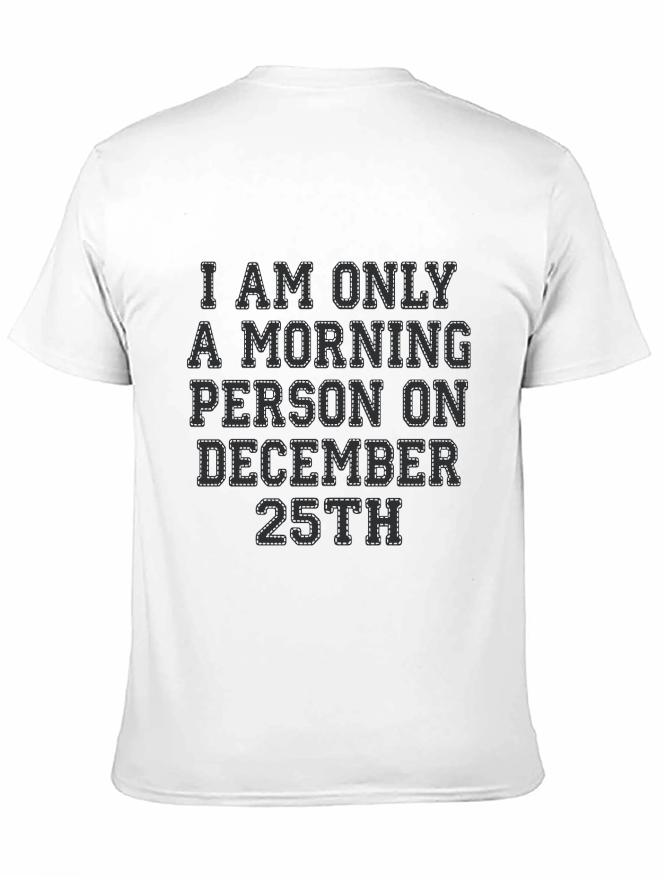 Black Christmas Morning Person Tee view 11