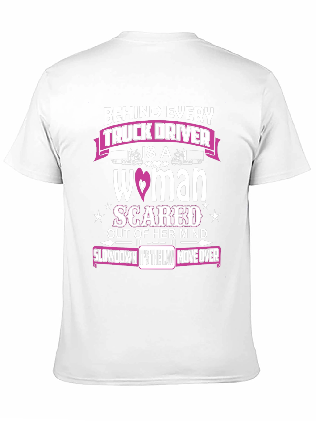 Black Behind Every Truck Driver T-Shirt view 11