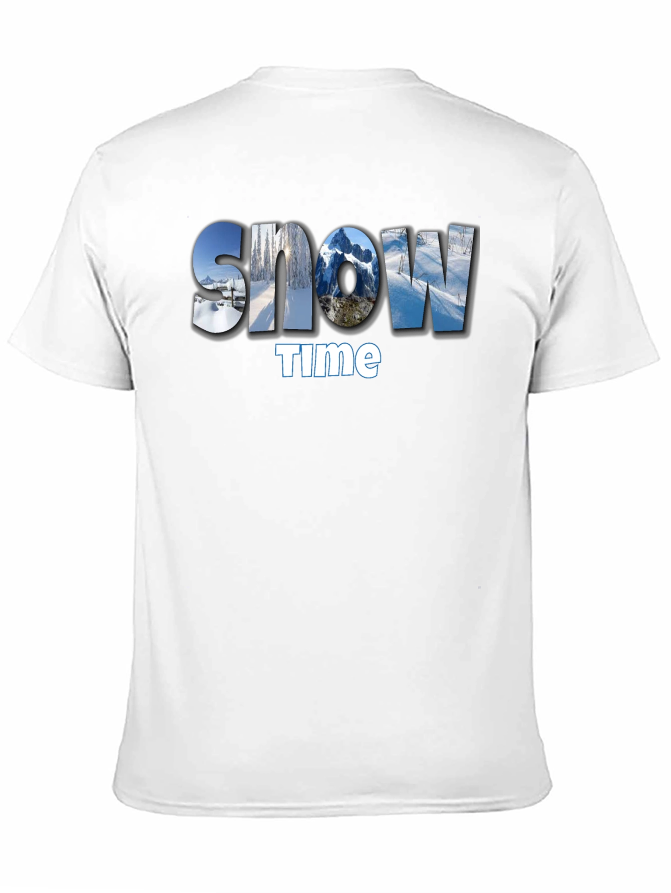 Black Snow Time Graphic Tee - Winter Adventure Style view 11