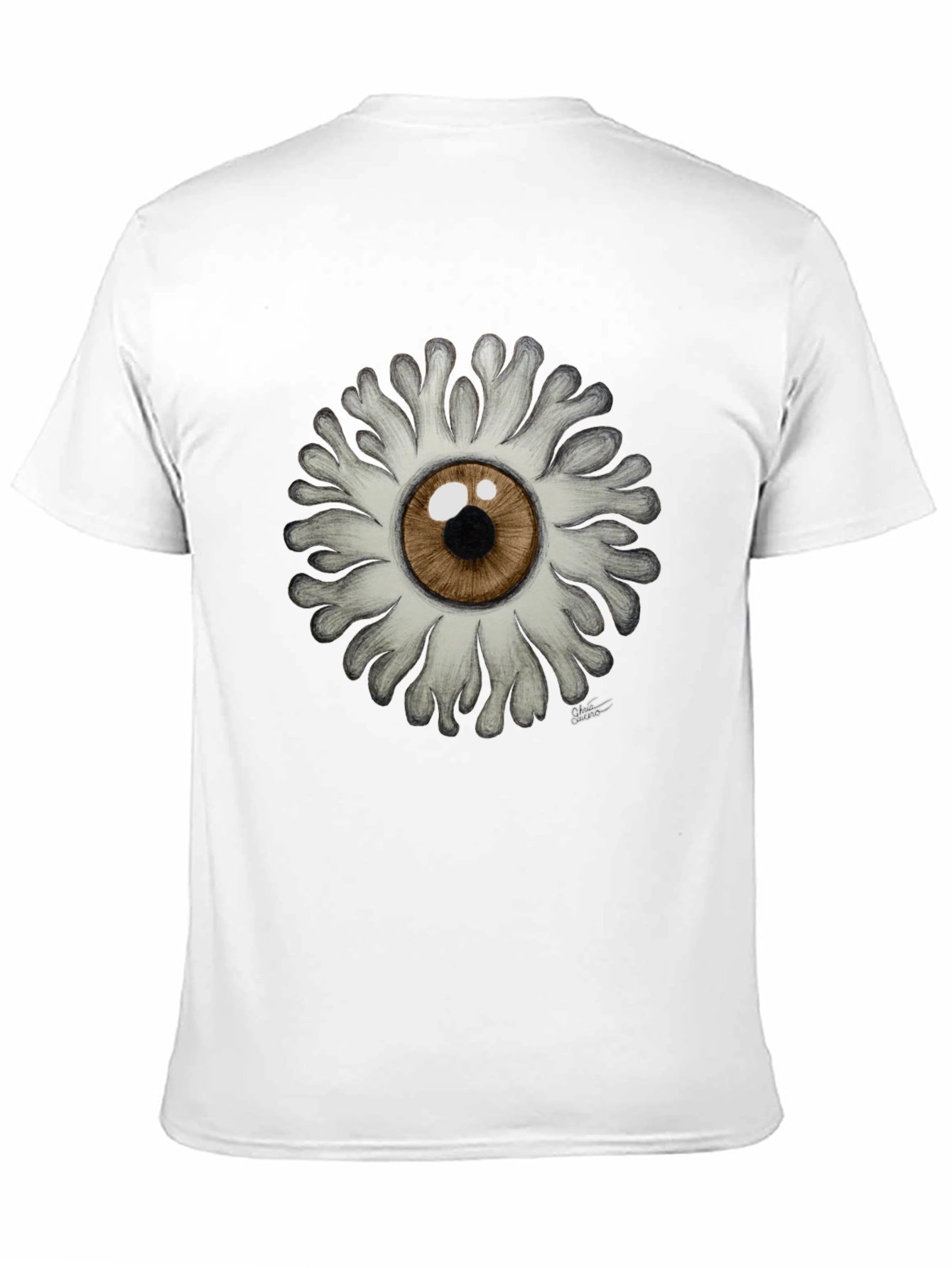 Black Eye Flower Graphic T-Shirt - Unique Design! view 11