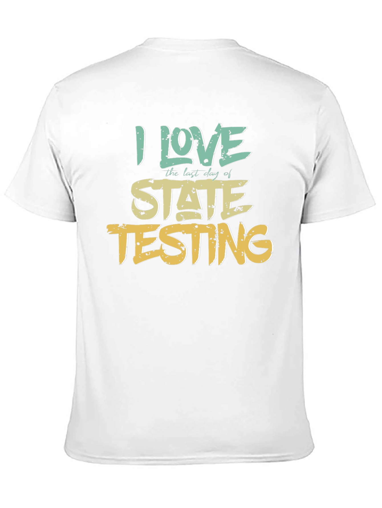 Black I Love State Testing Graphic Tee view 11