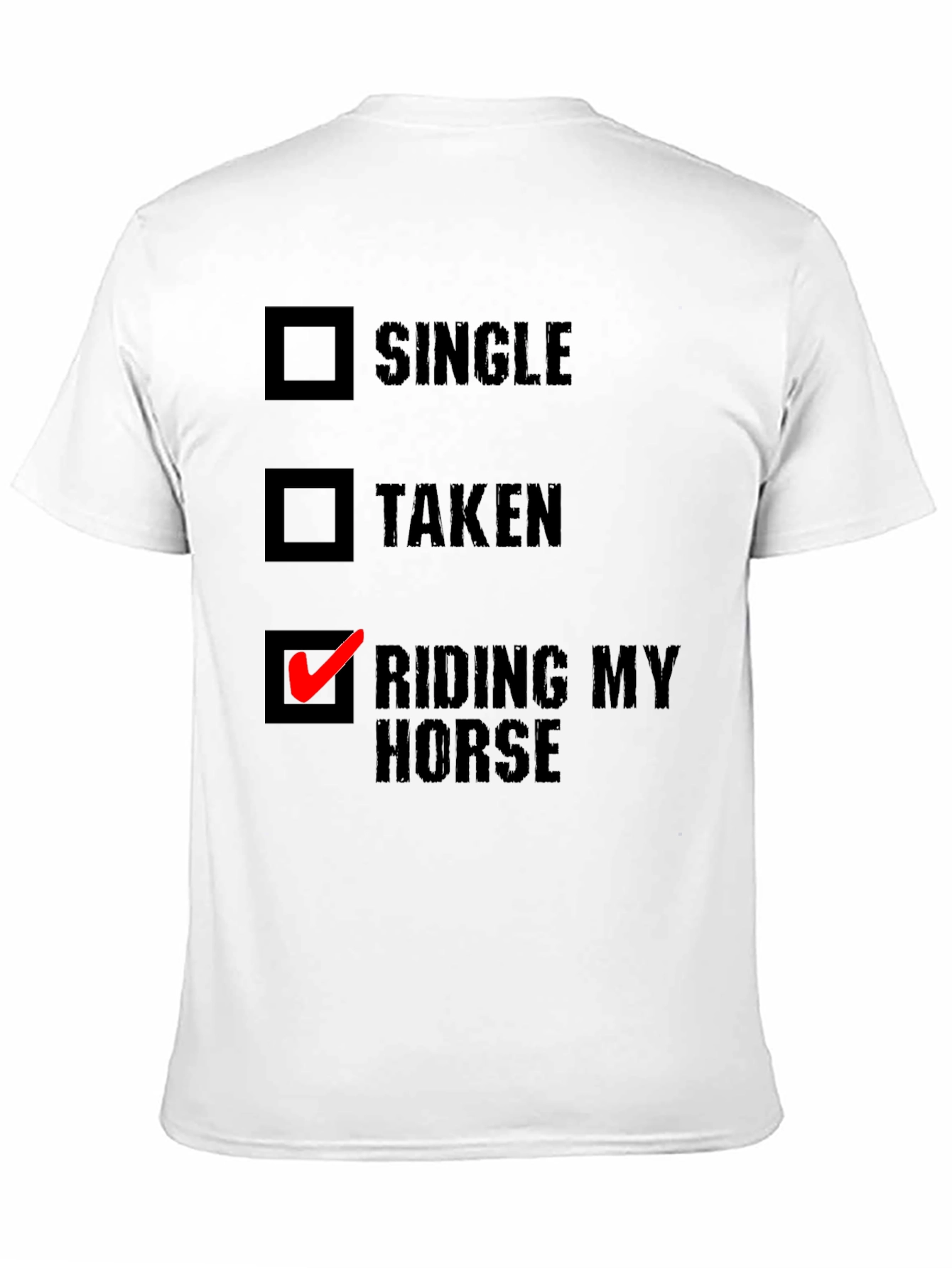 Black Riding My Horse T-Shirt - Novelty Equestrian Tee view 11