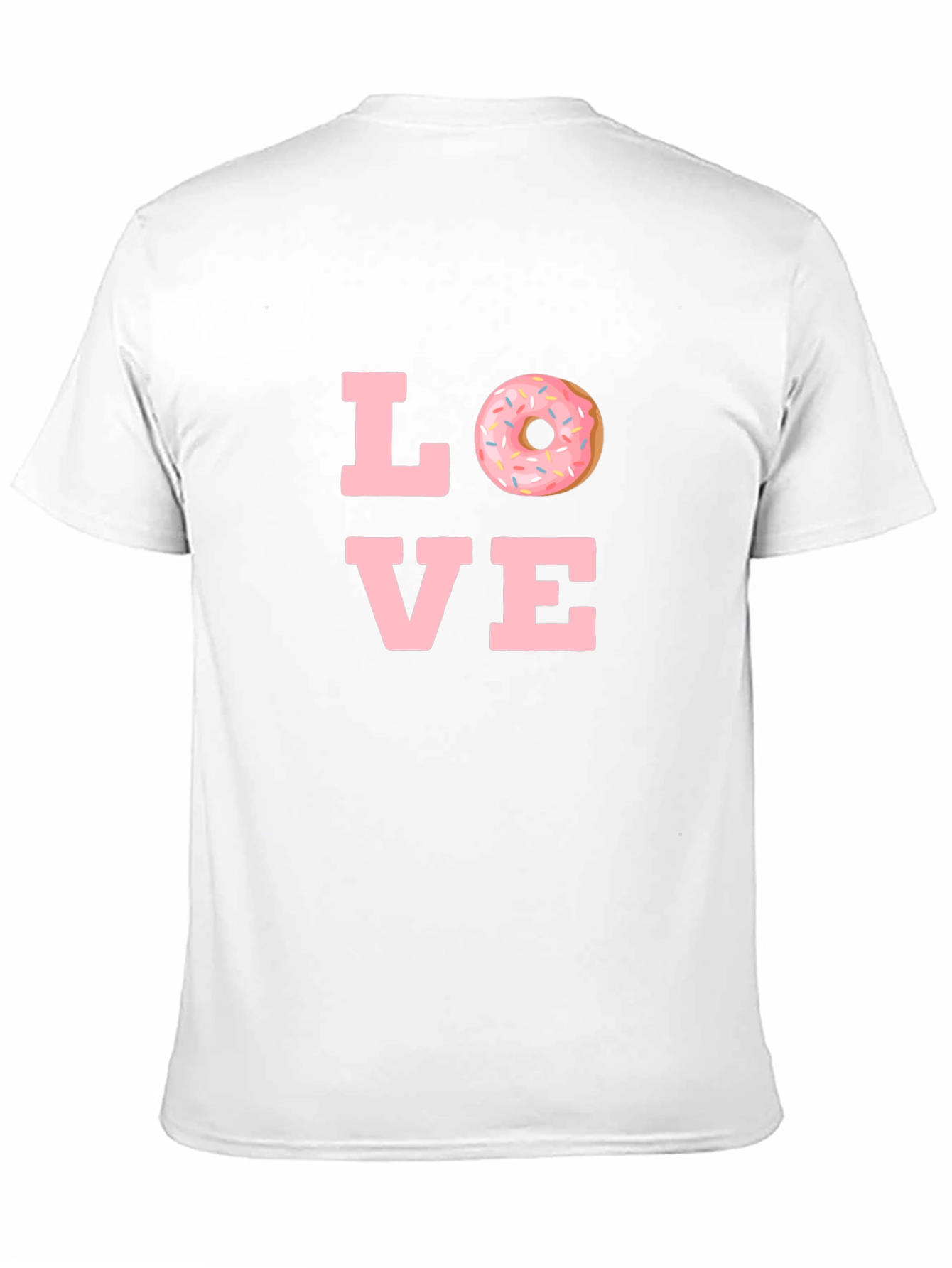 Black Love Donut T-Shirt - Black Casual Tee view 11
