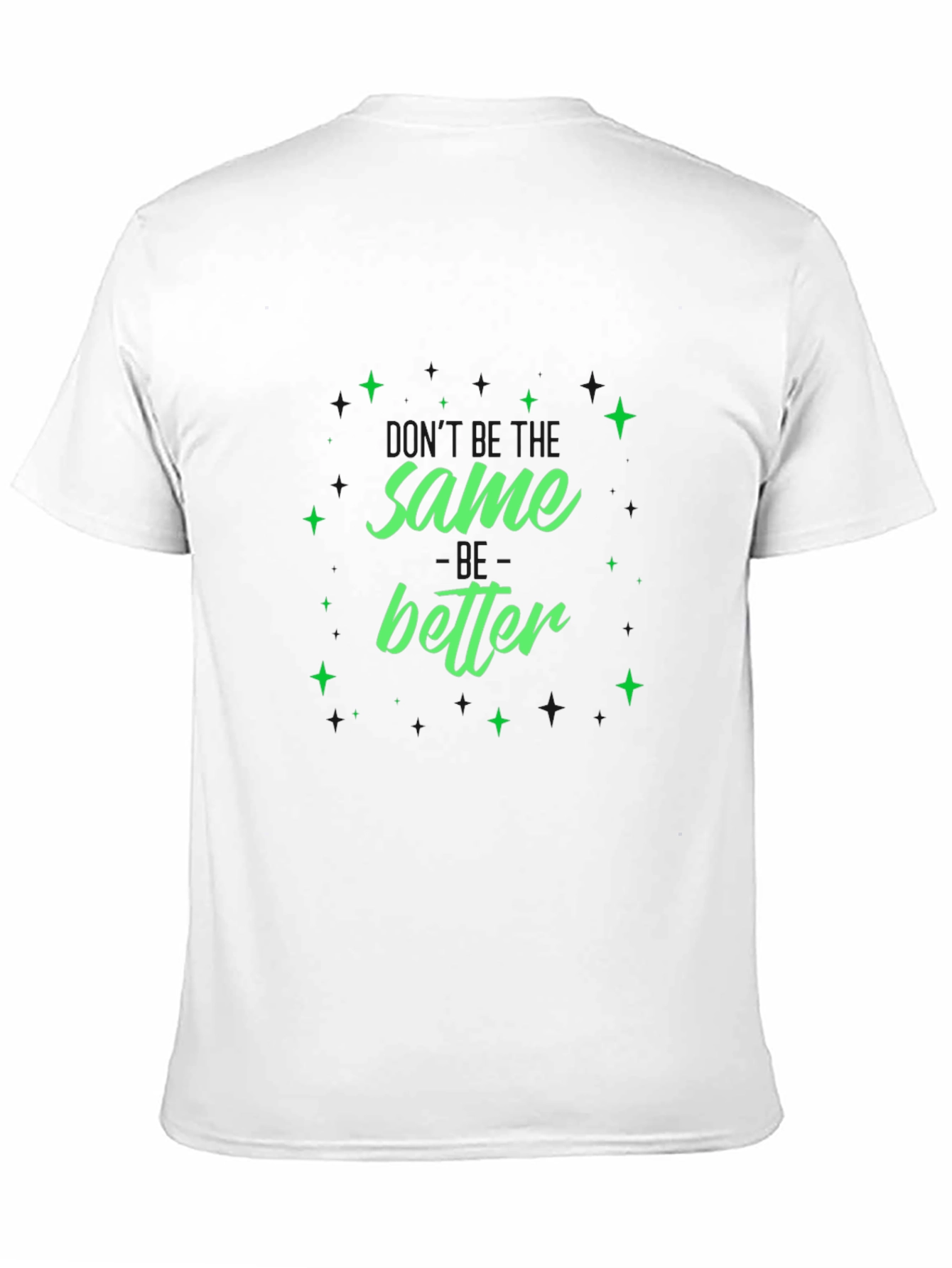 Black Same Better Green Graphic Black T-Shirt view 11