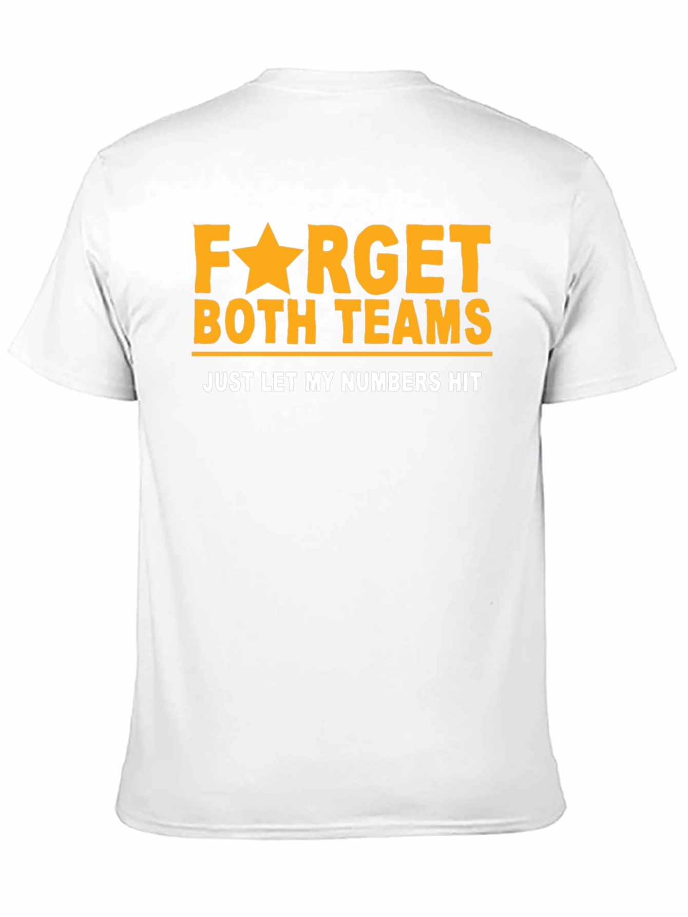 Black Funny Lottery T-Shirt: Forget Teams, Just Hit Numbers! view 11
