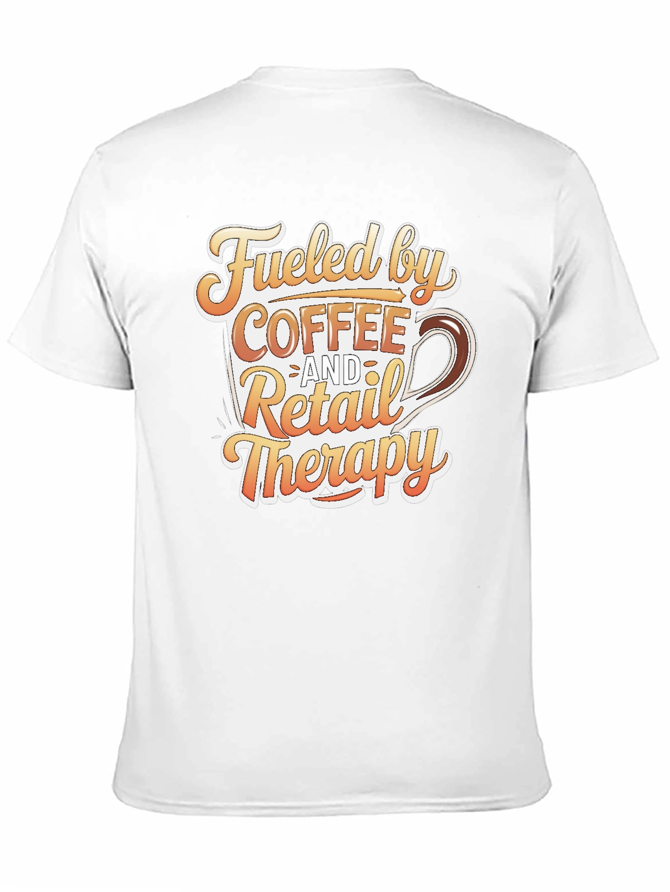Black Coffee and Retail Therapy T-Shirt - Black view 11