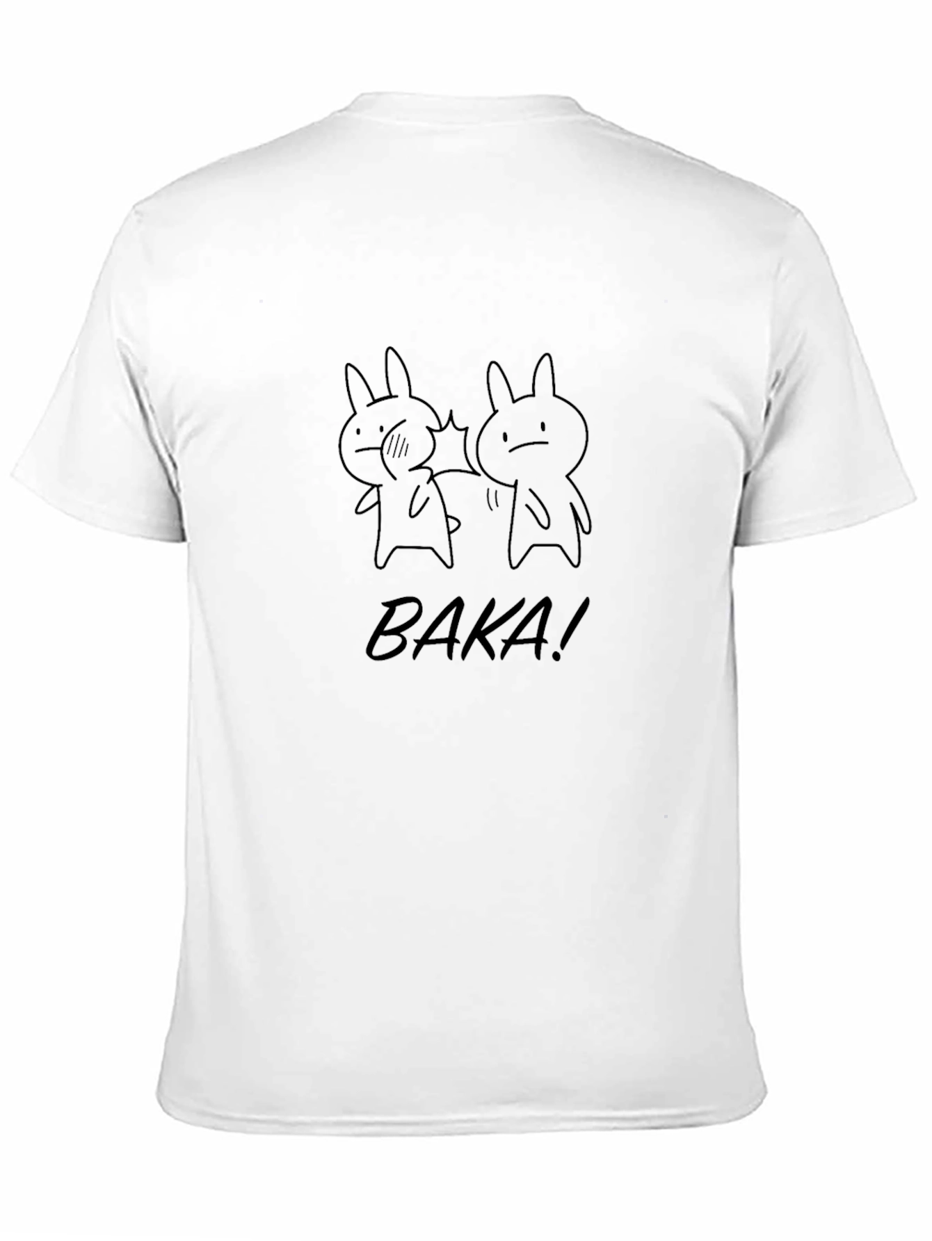 Black Baka! Anime Inspired Black Graphic Tee view 11