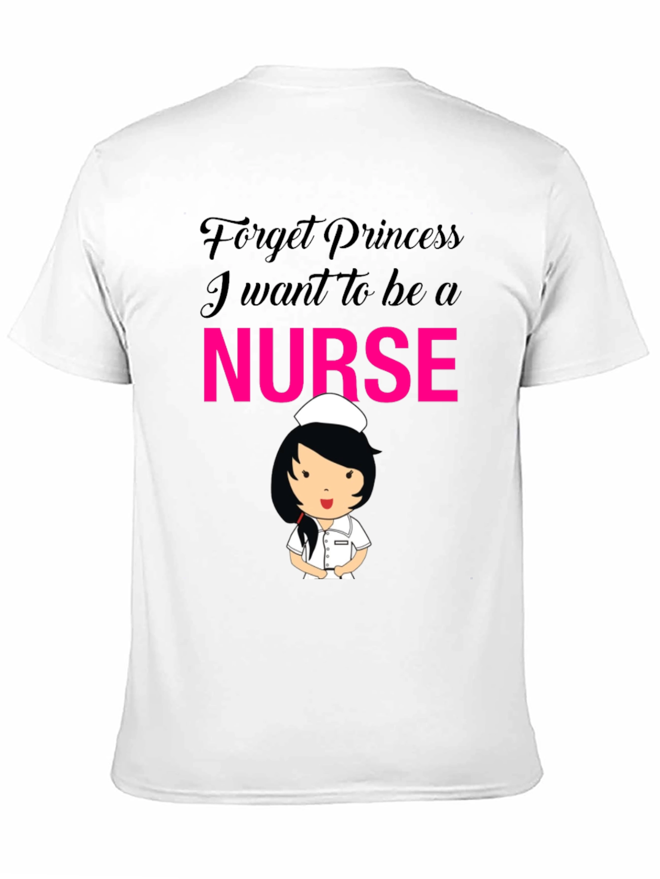Black Forget Princess Nurse T-Shirt view 11