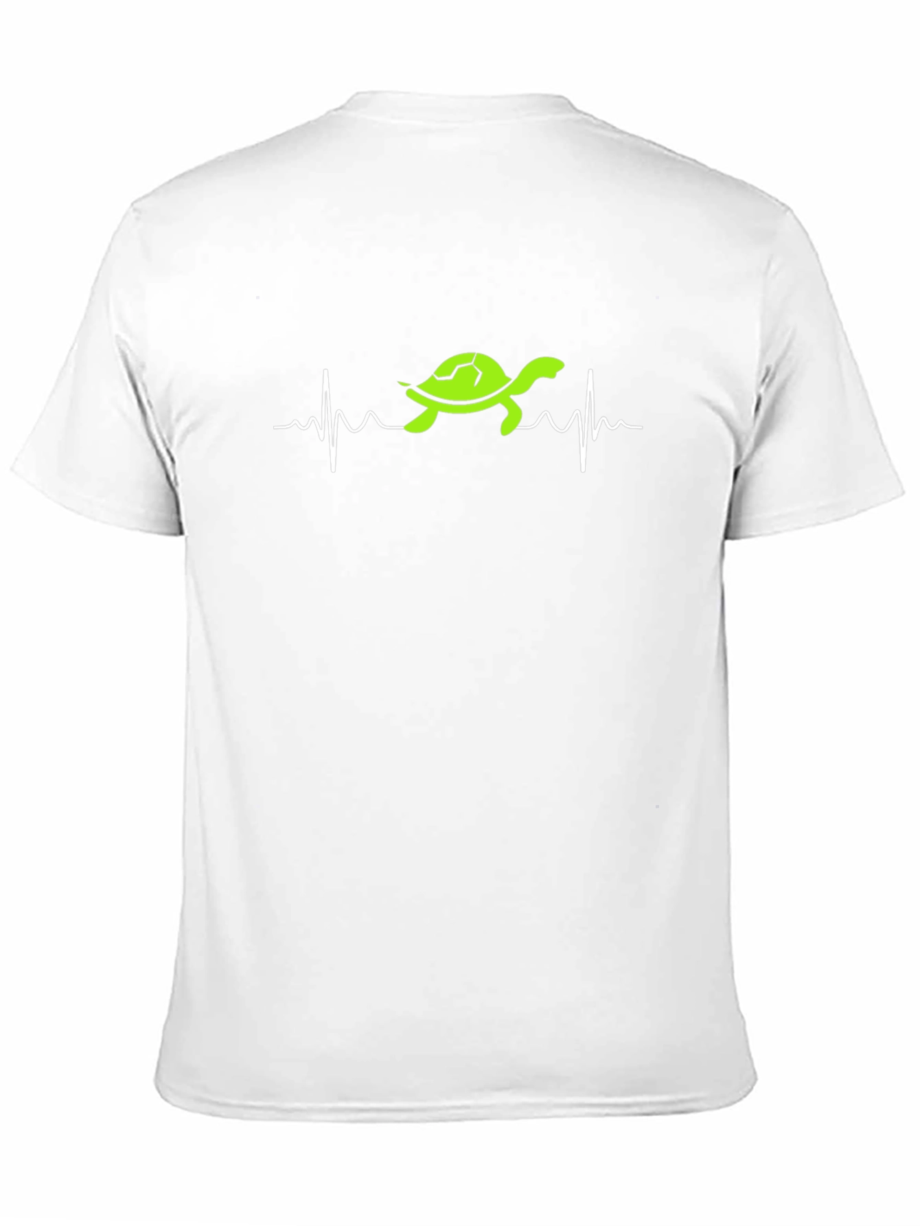 Black Turtle Heartbeat Graphic Tee - Men's Black T-Shirt view 11