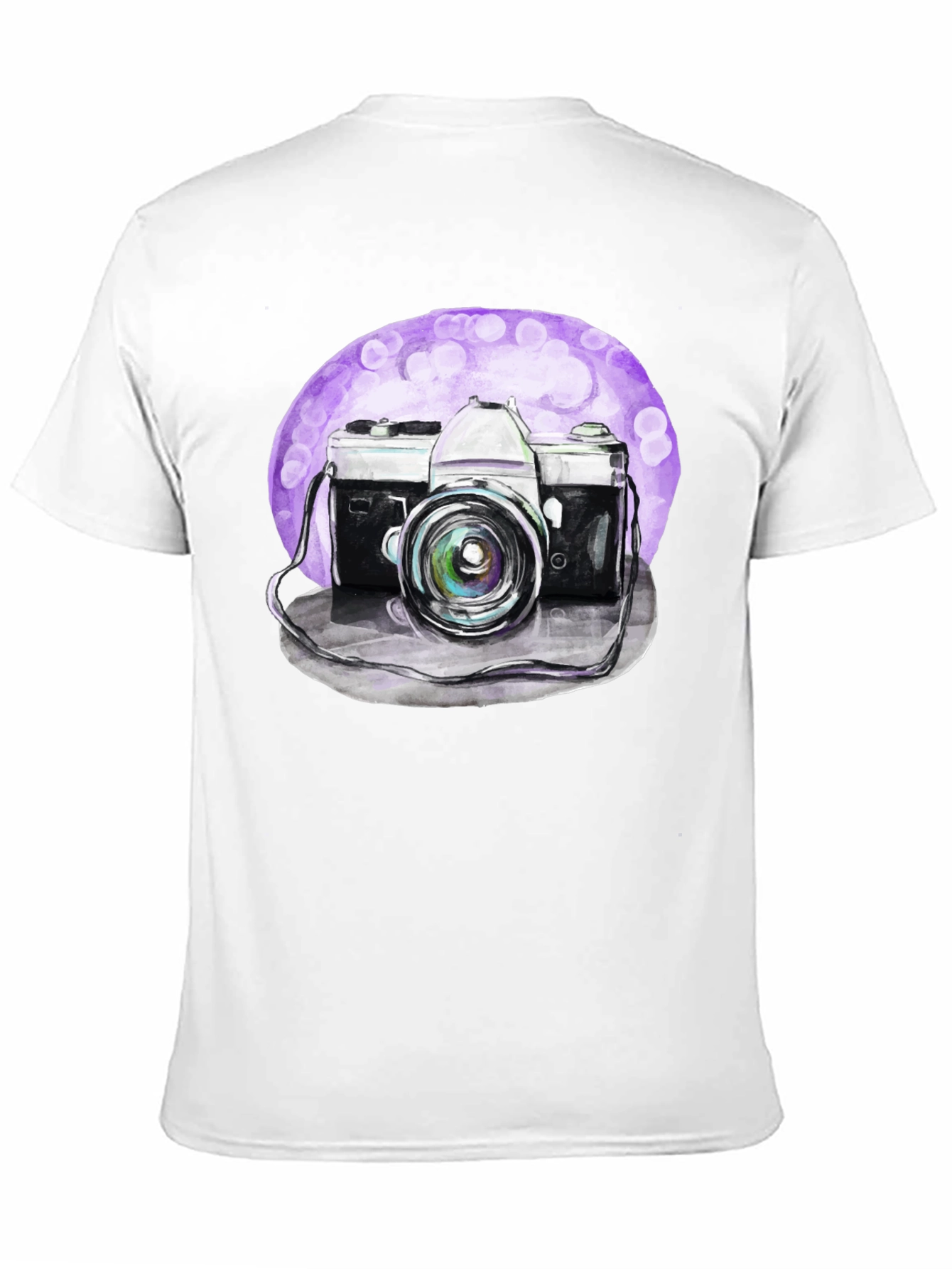 Black Vintage Camera Graphic Tee - Artistic Design view 11