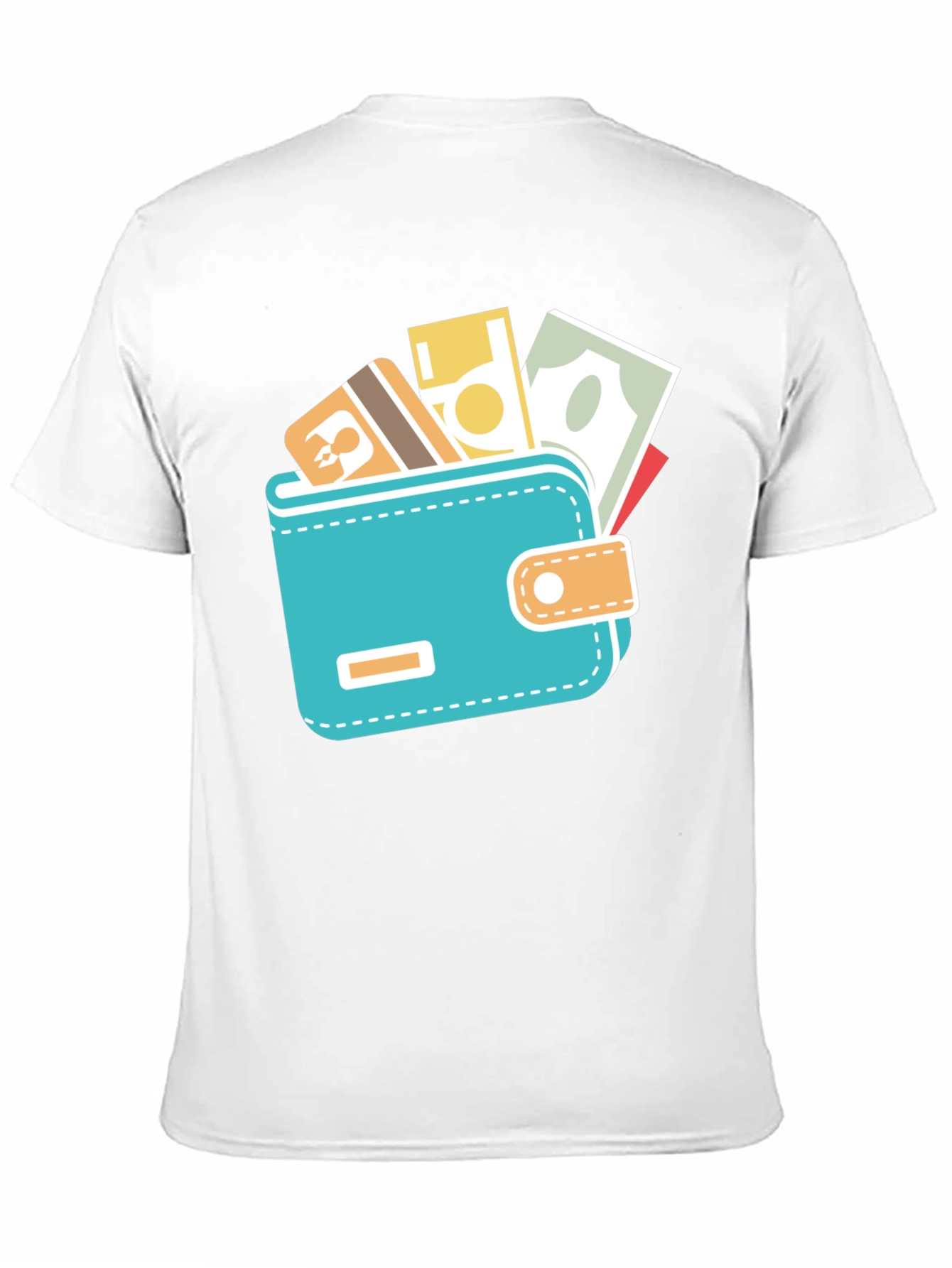 Black Wallet Graphic Black Tee view 11