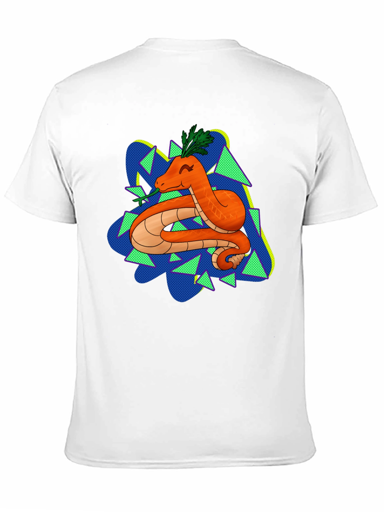 Black Carrot Snake Graphic T-Shirt - Quirky & Fun Design view 11