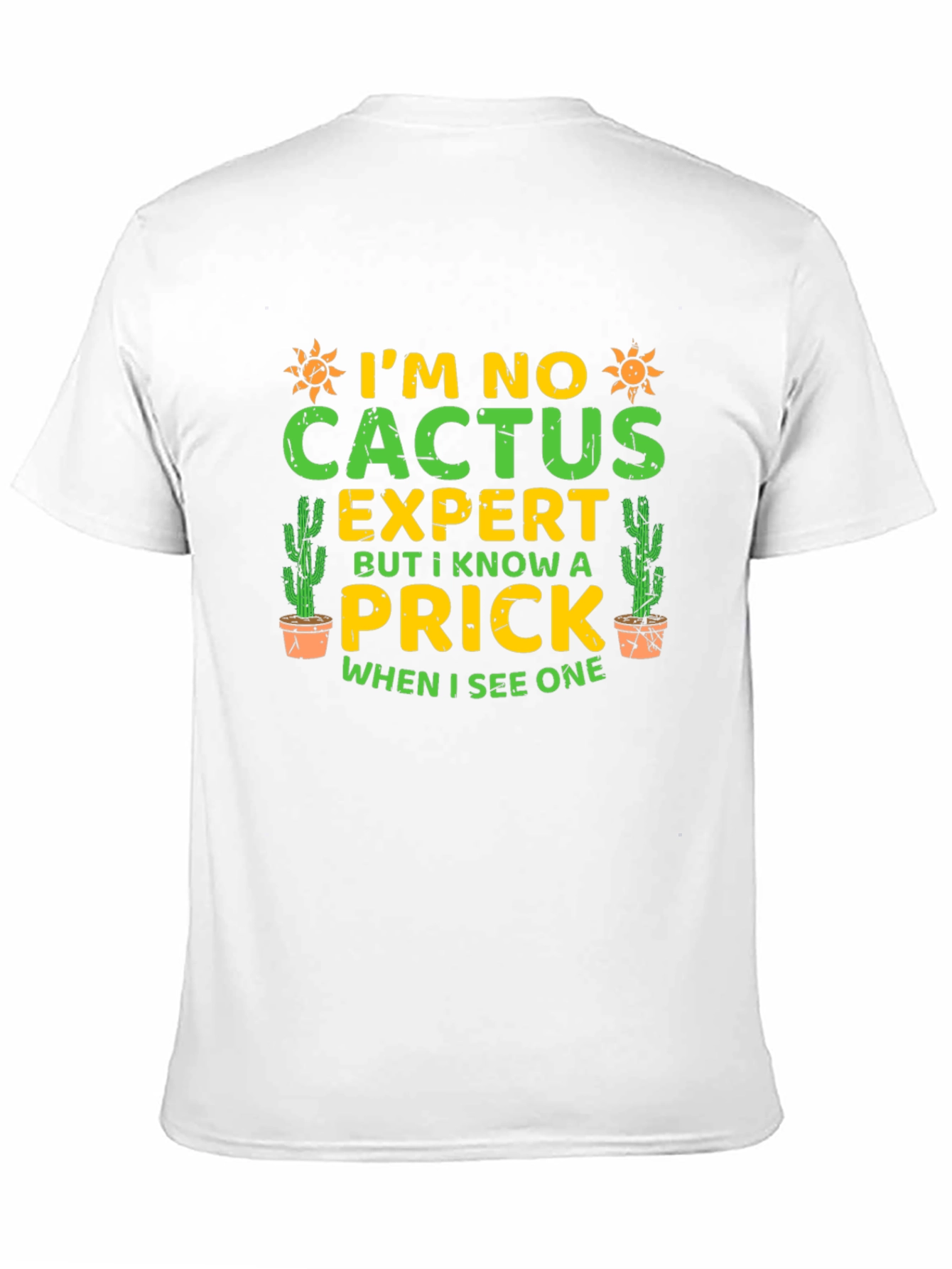 Black I'm No Cactus Expert Funny Graphic Tee view 11