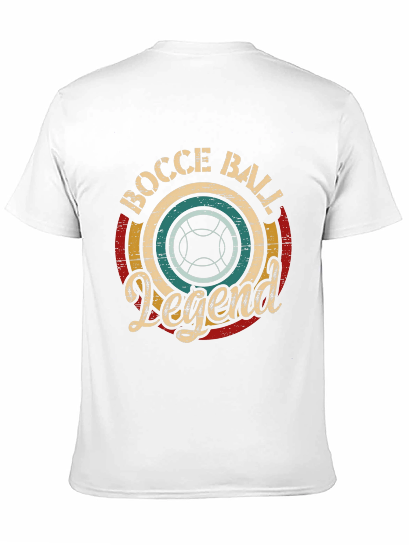 Black Bocce Ball Legend T-Shirt - Vintage Style view 11