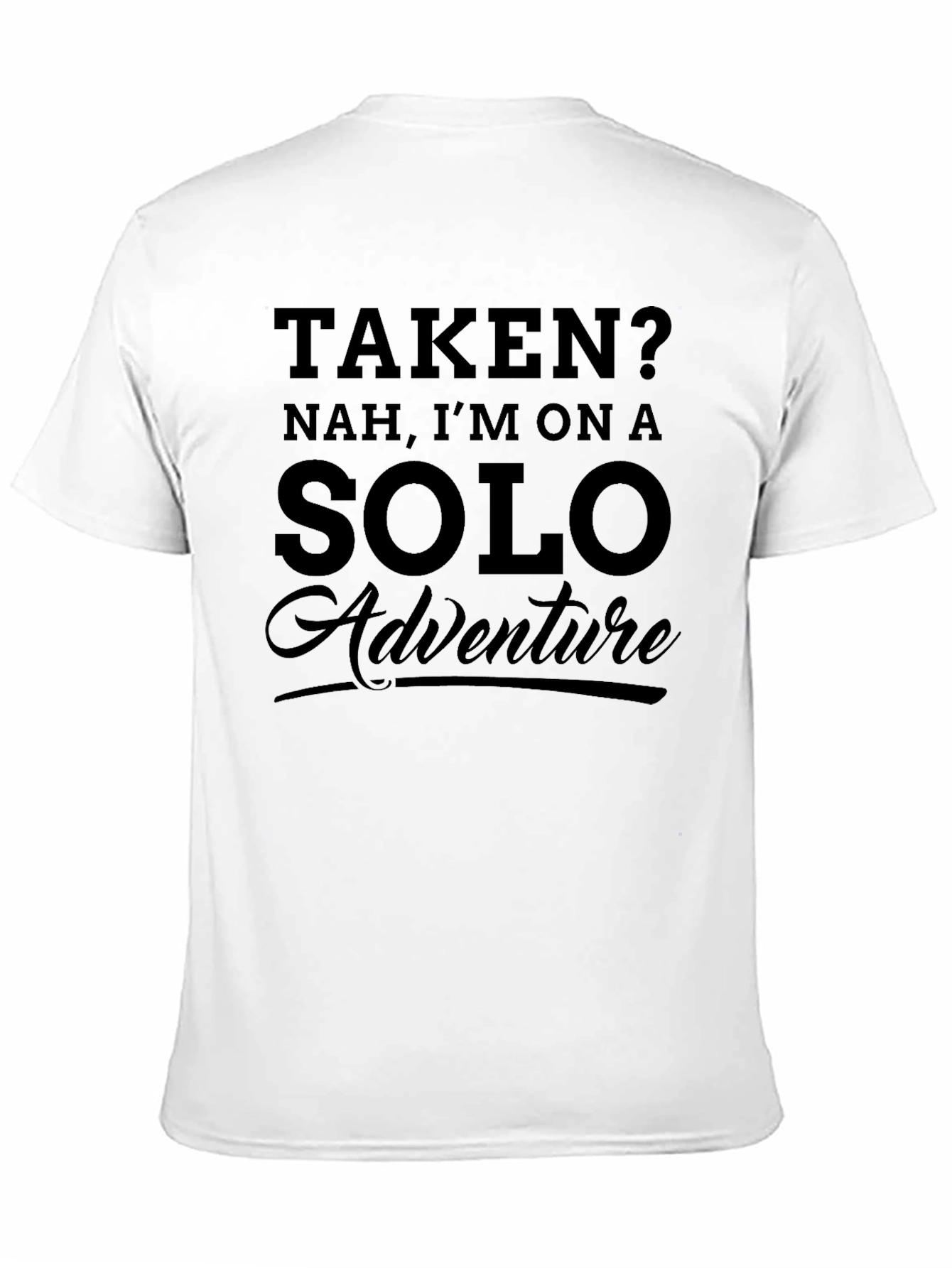 Black Solo Adventure T-Shirt - Black Graphic Tee view 11
