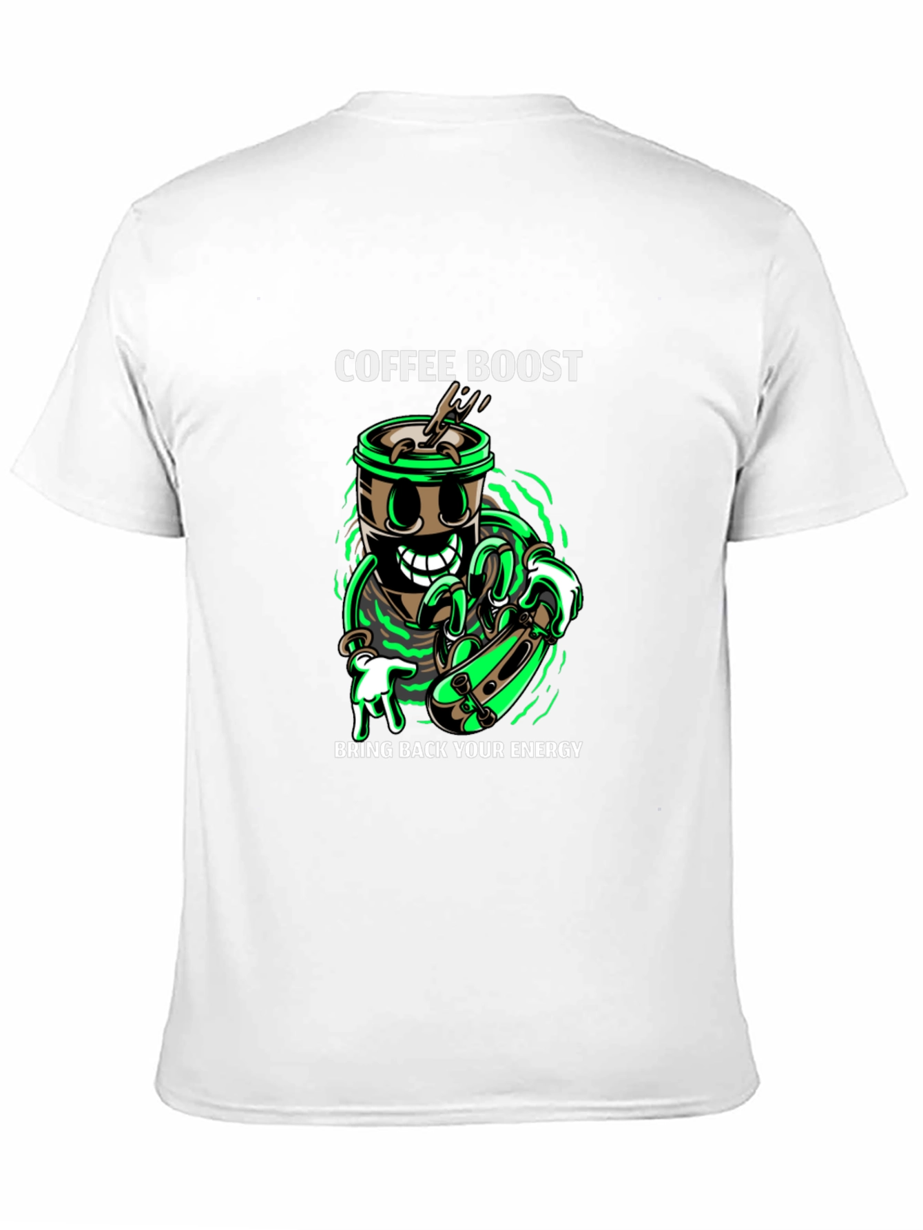 Black Coffee Boost Graphic T-Shirt - Energy Recharge view 11