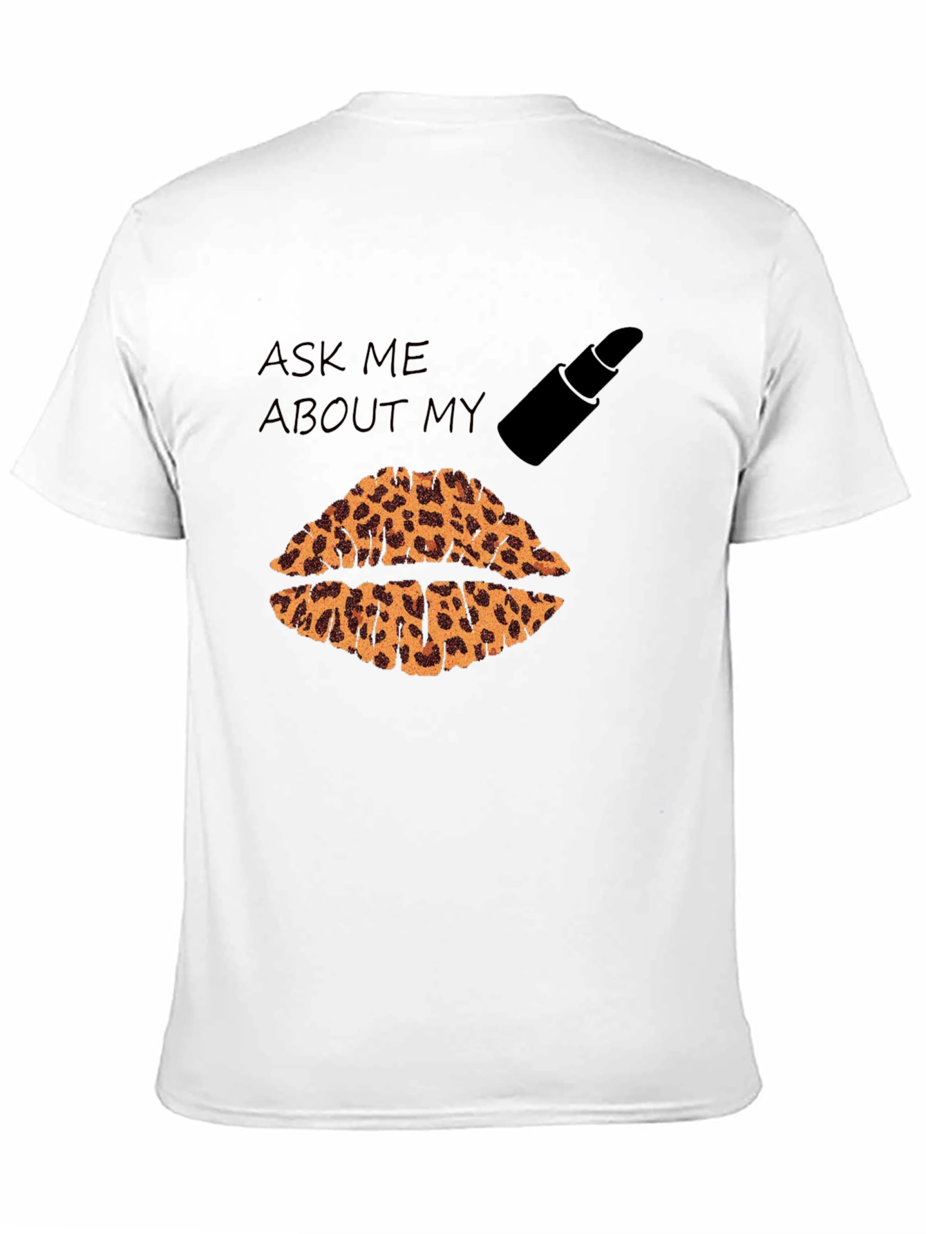 Black Leopard Lips Graphic T-Shirt view 11