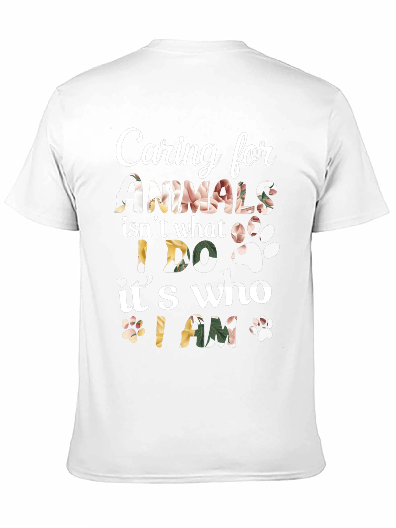 Black Caring for Animals Floral Print T-Shirt view 11