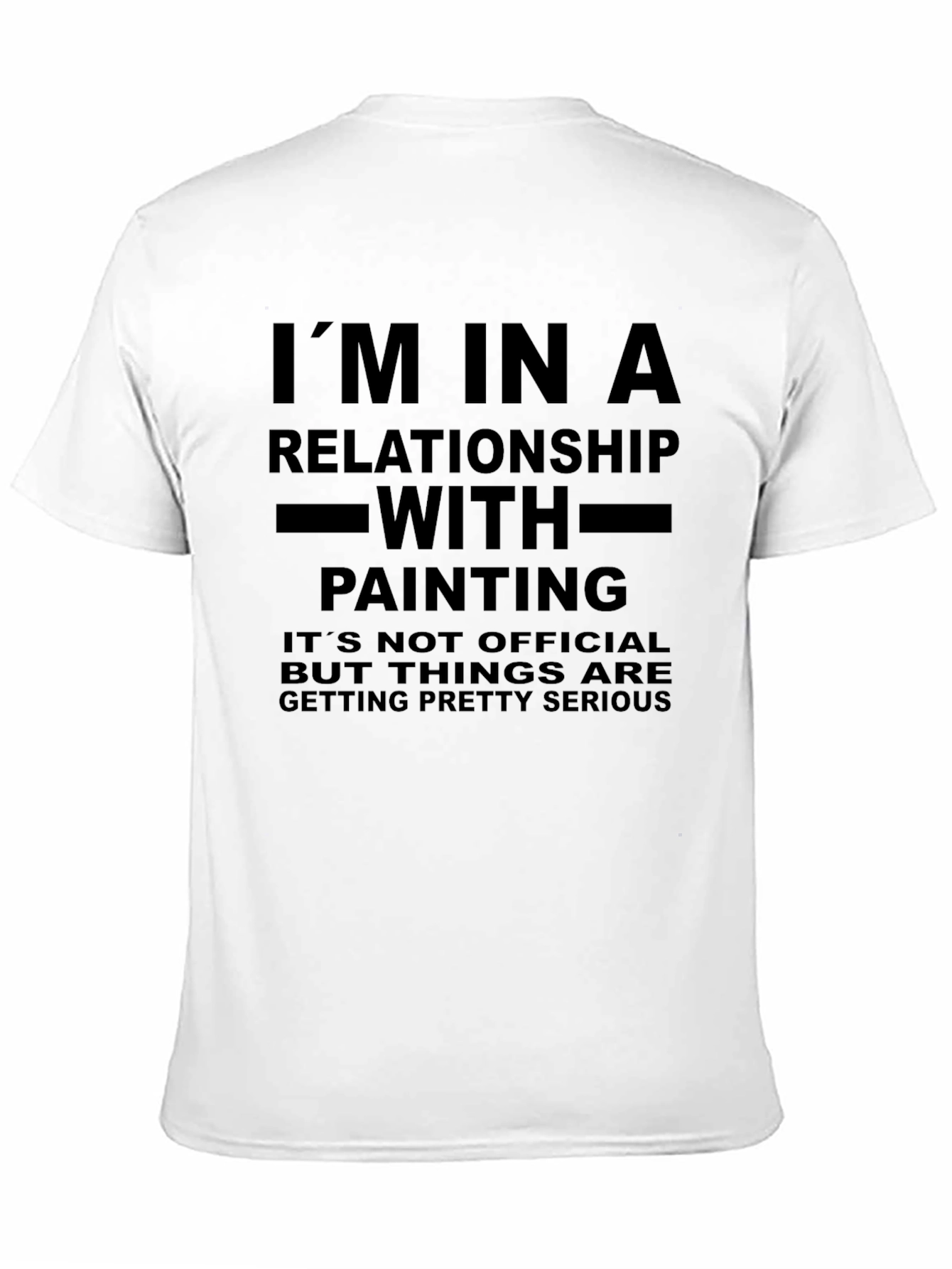 Black Relationship with Painting Funny T-Shirt view 11